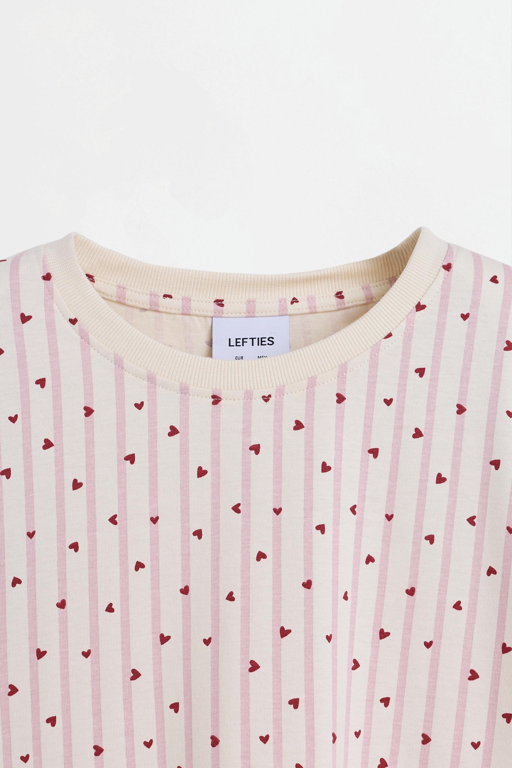 Long printed pyjamas — ECRU/RED