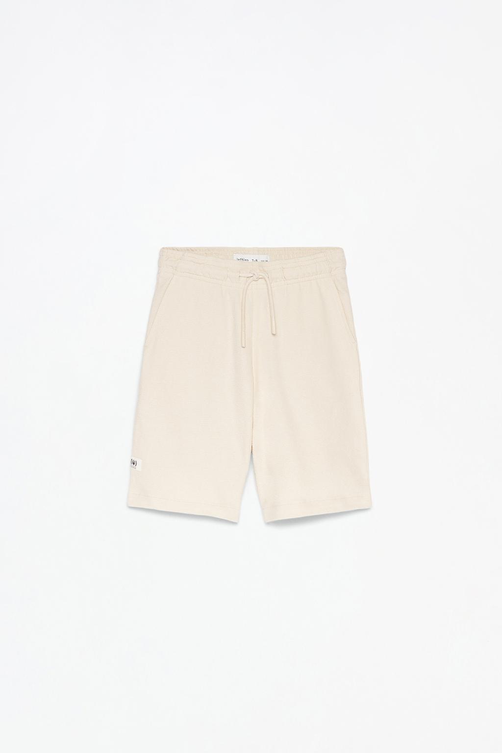 Bias cut Bermuda shorts