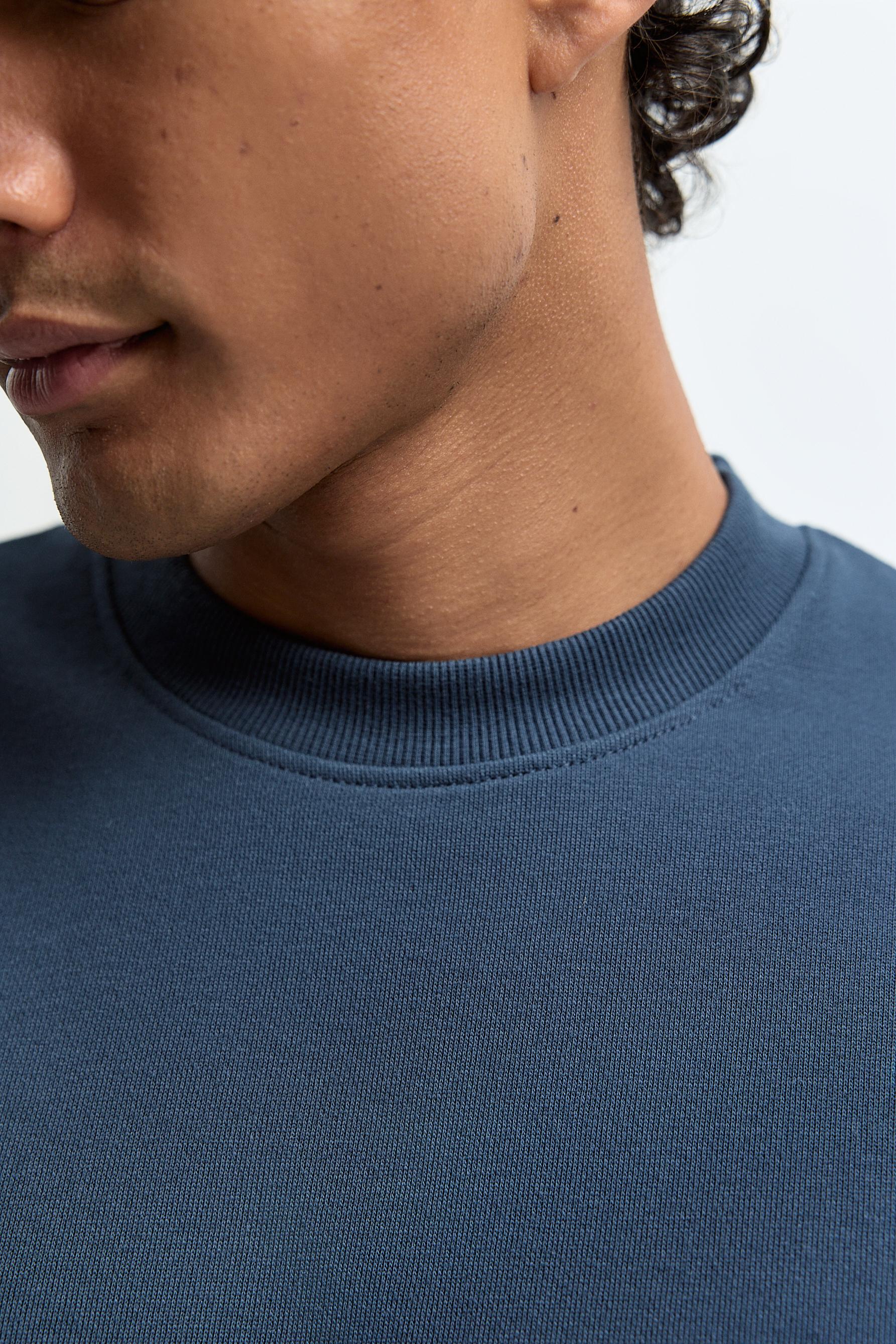 Short sleeve sweatshirt — DARK BLUE