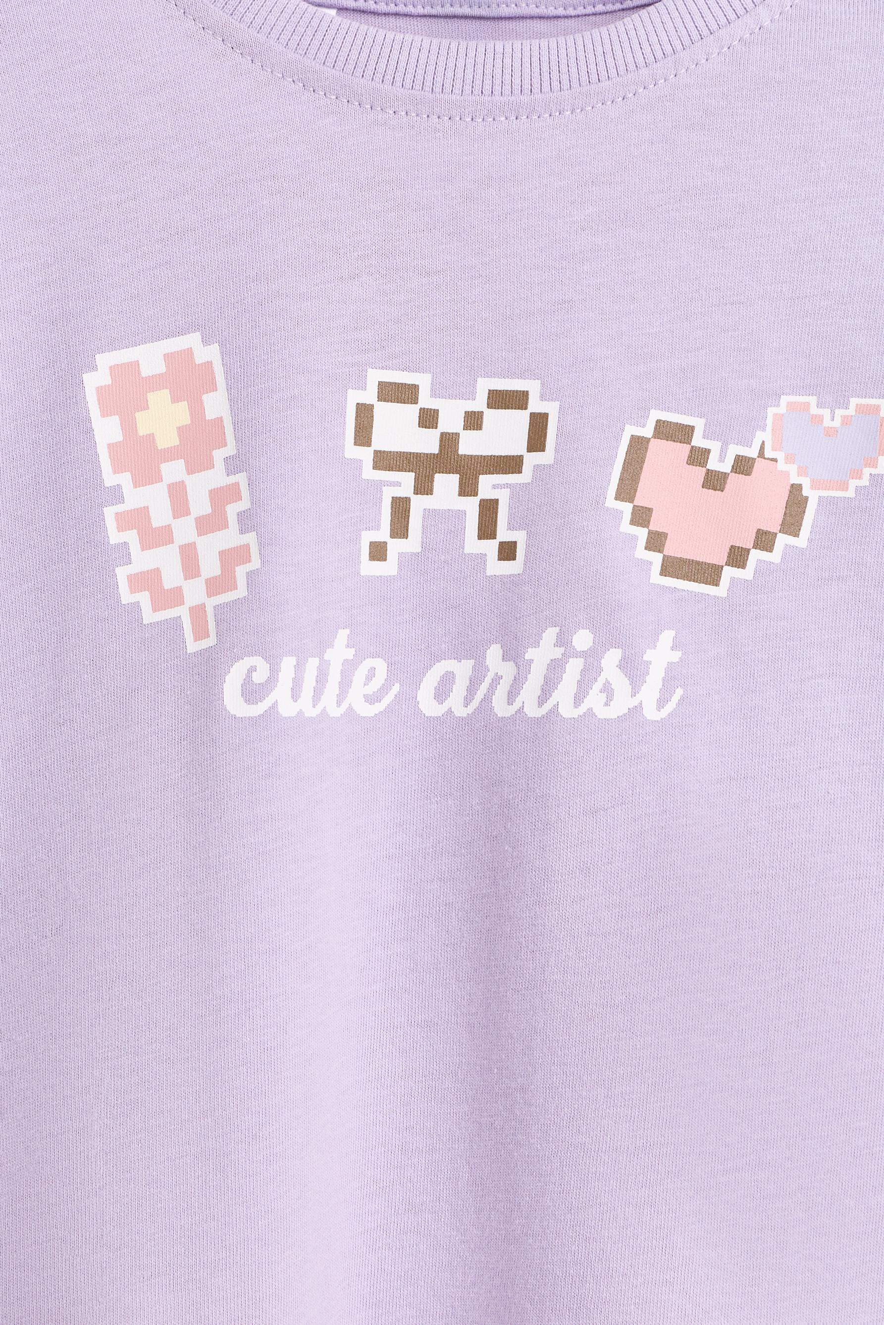 Pack of 2 assorted T-shirts — POWDER MAUVE