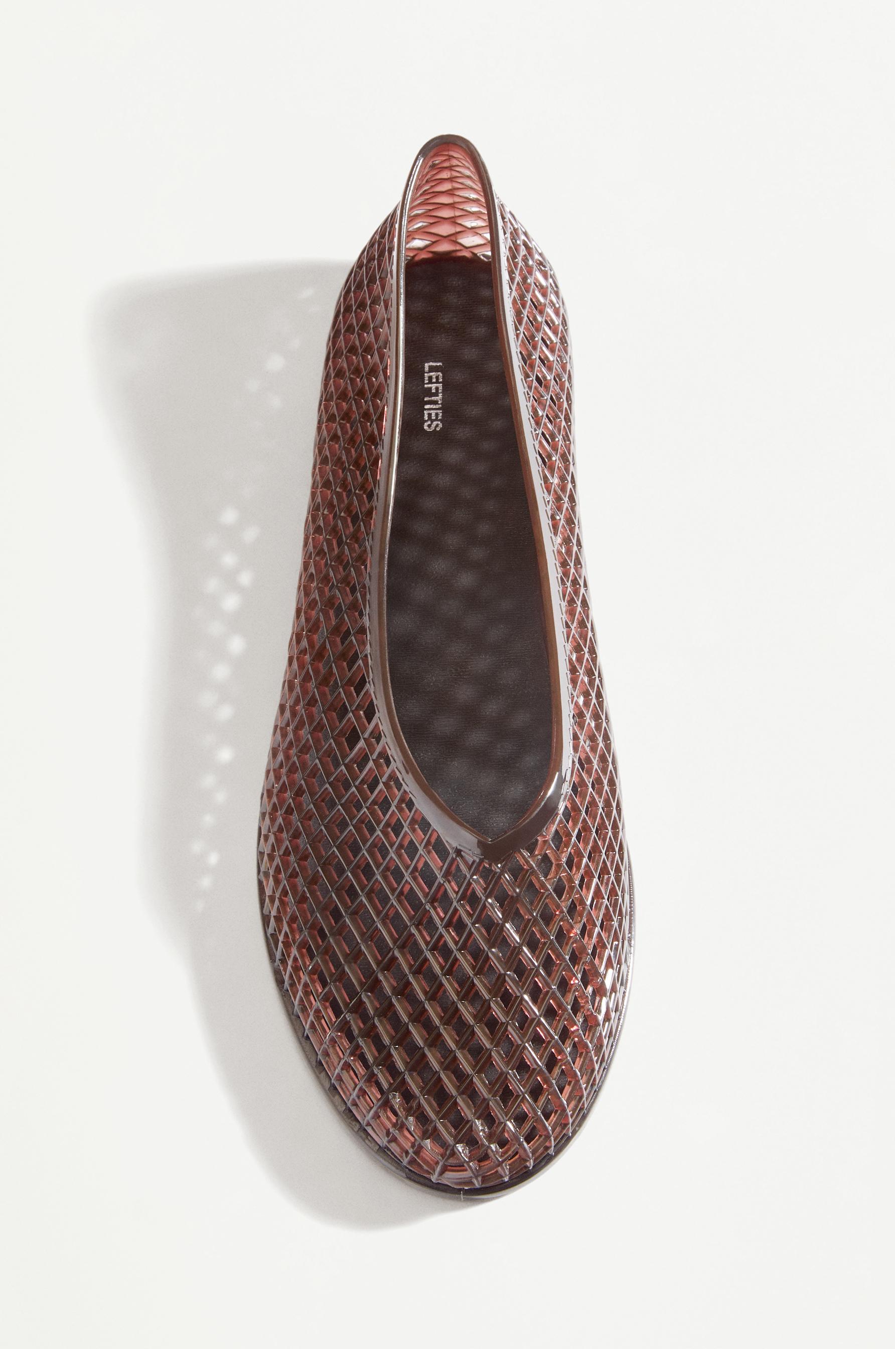Jelly ballet flats — BROWN