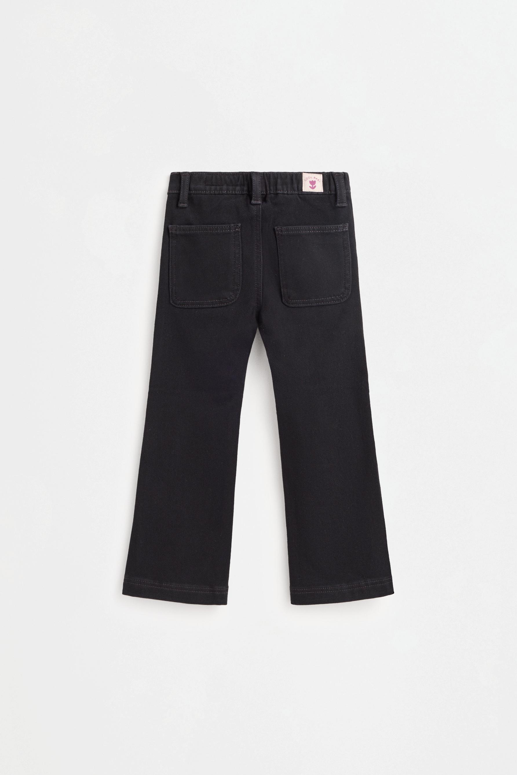 Bell bottom jeans — BLACK