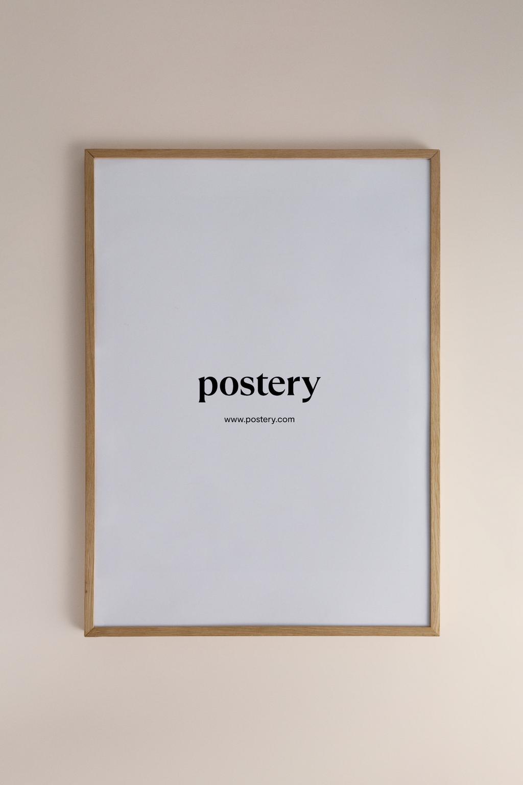 POSTERY frame with oak wood 50 x 70 cm