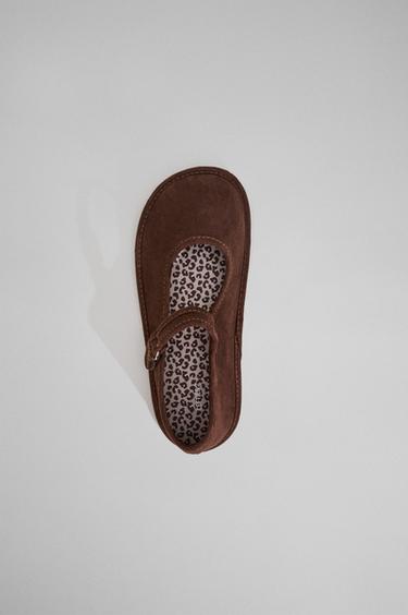 Barefoot Mary Jane ballet flats — BROWN 4