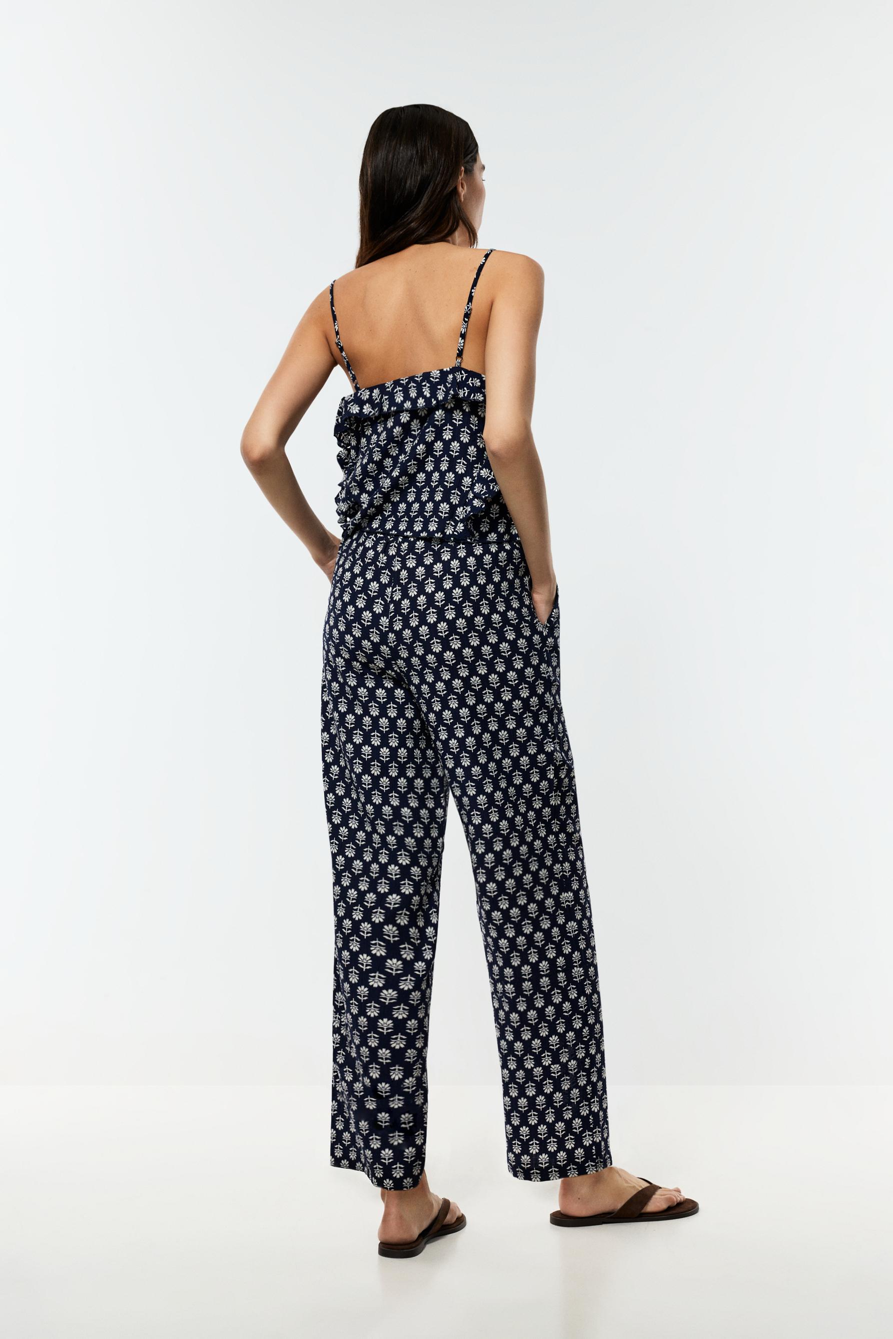 Textured jogging trousers — NAVY BLUE