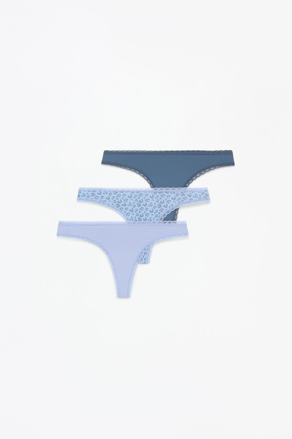 3-pack of microfibre Brazilian briefs