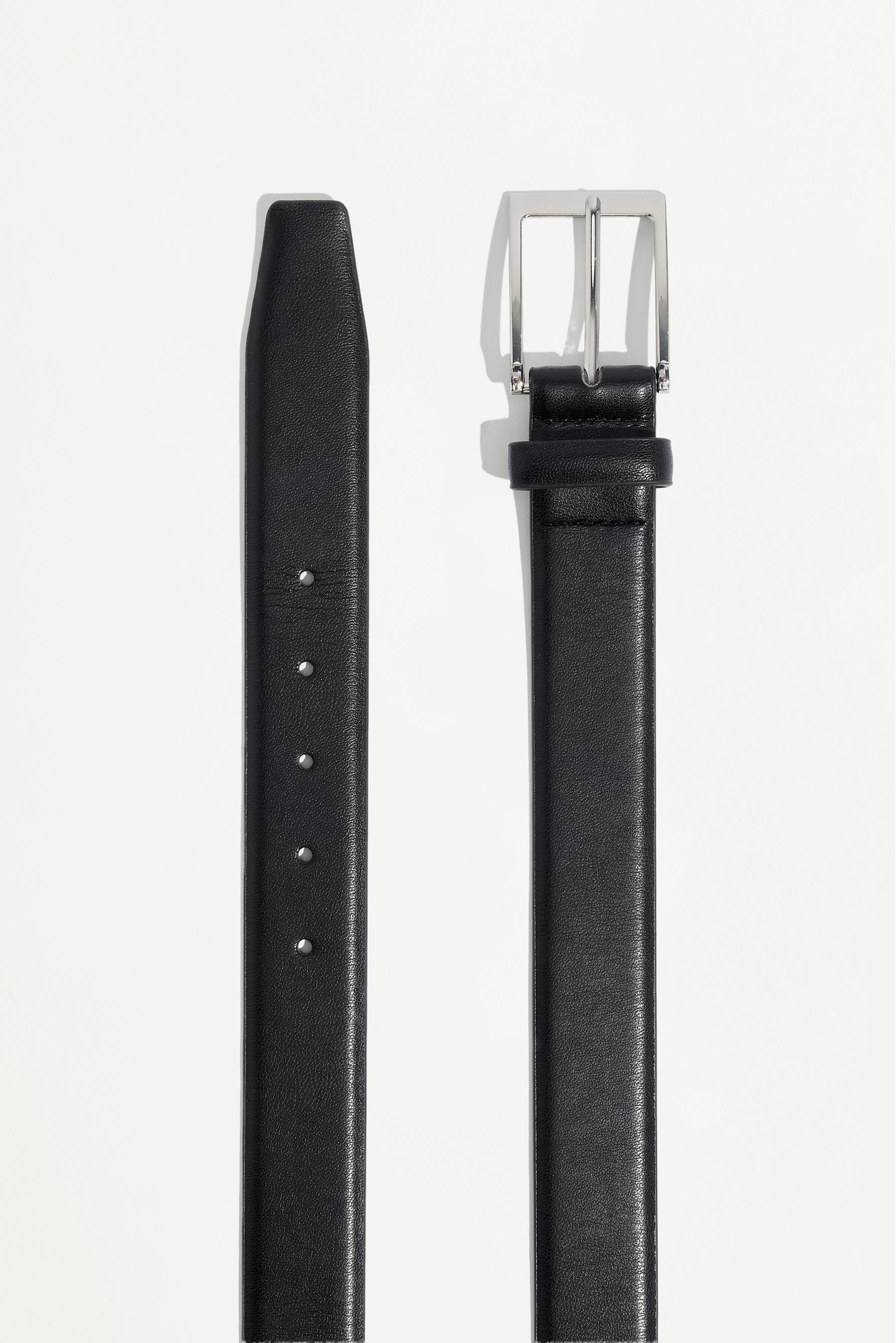 Basic dress belt — BLACK