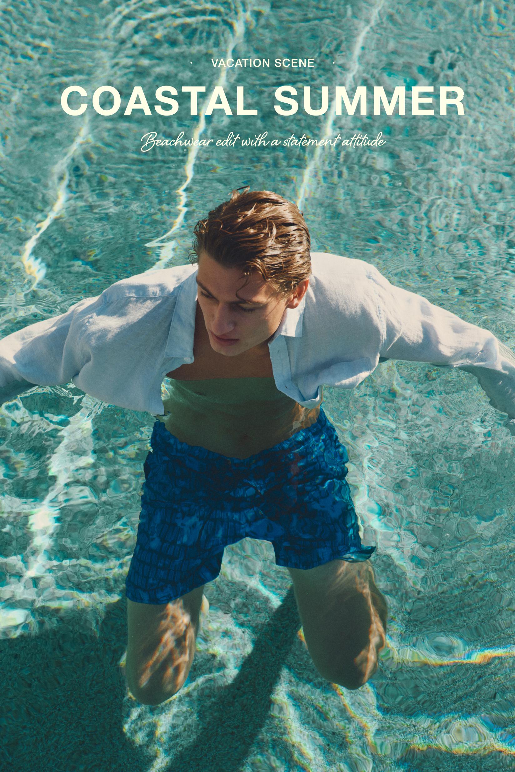 100% linen shirt — SKY BLUE