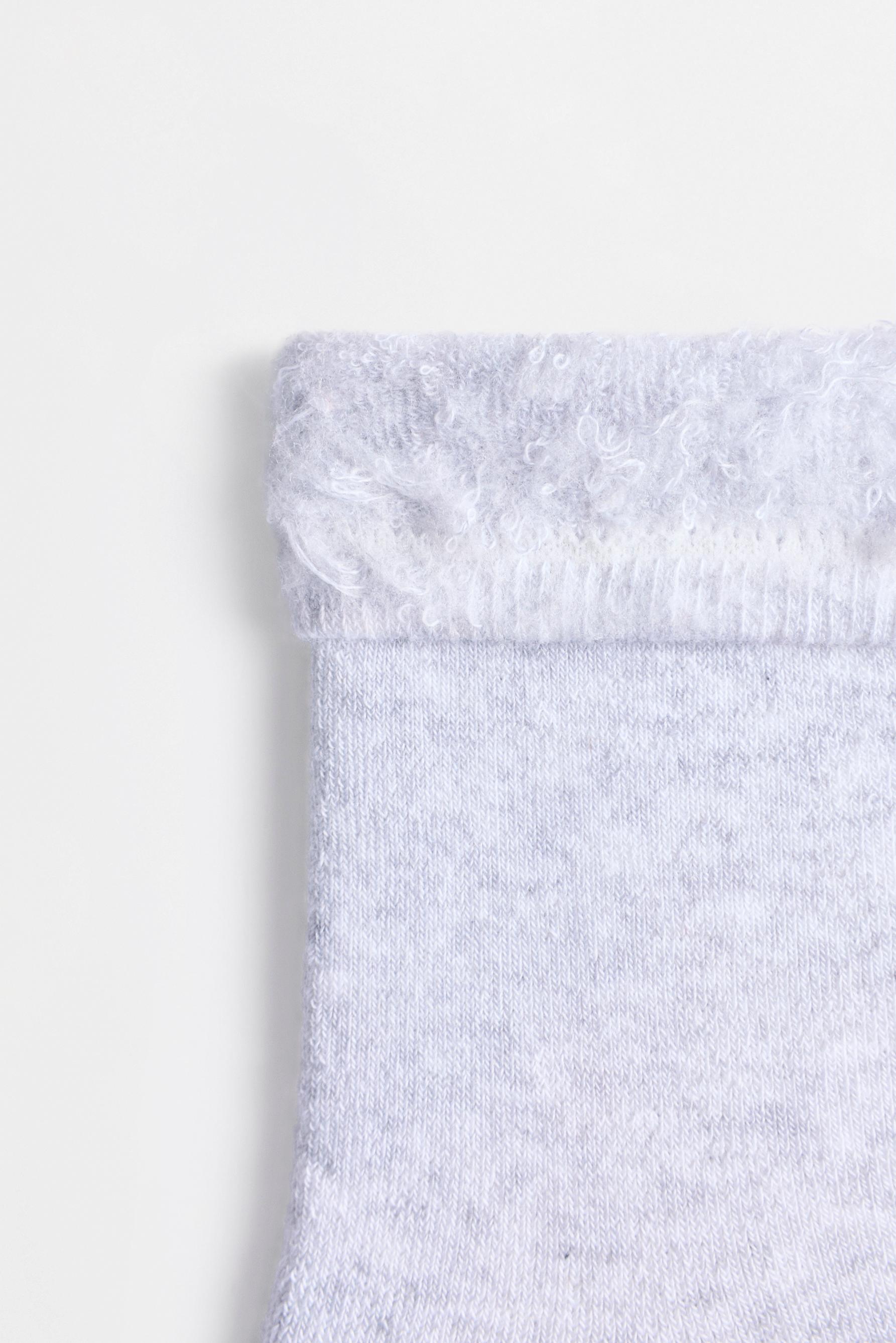 Plain long socks (Pack of 2) — GREY TONES