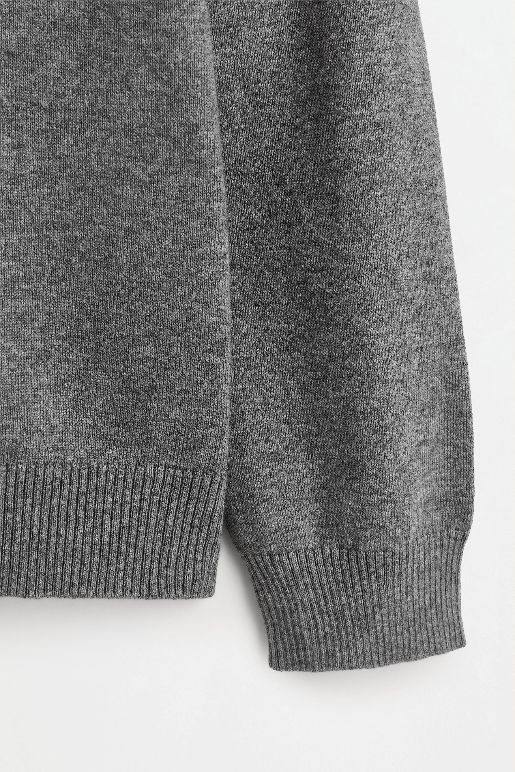 Roll neck sweater — GREY MARL