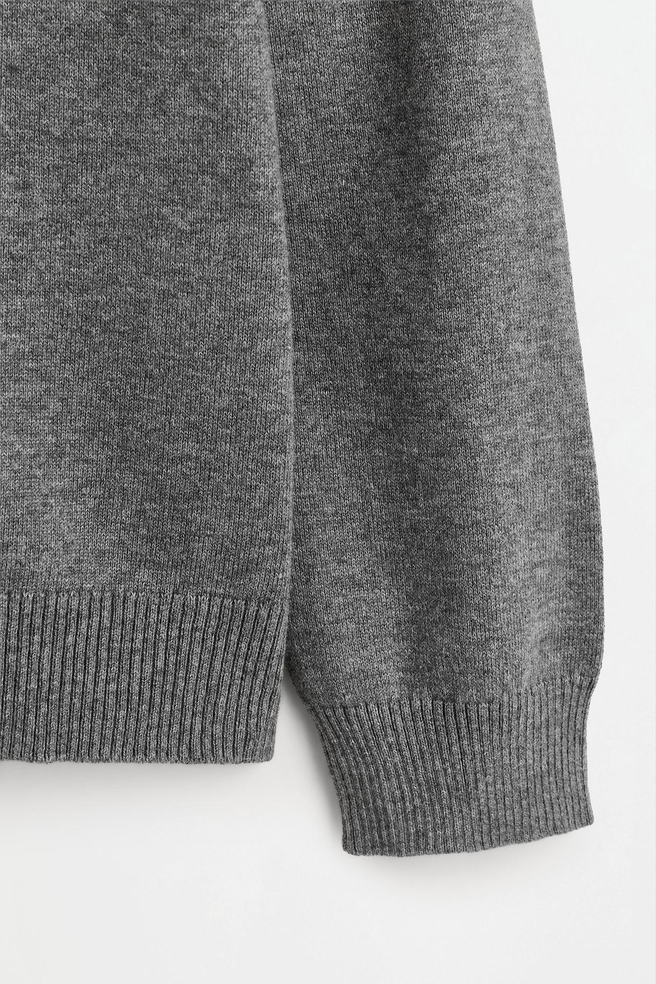 Roll neck sweater — GREY MARL