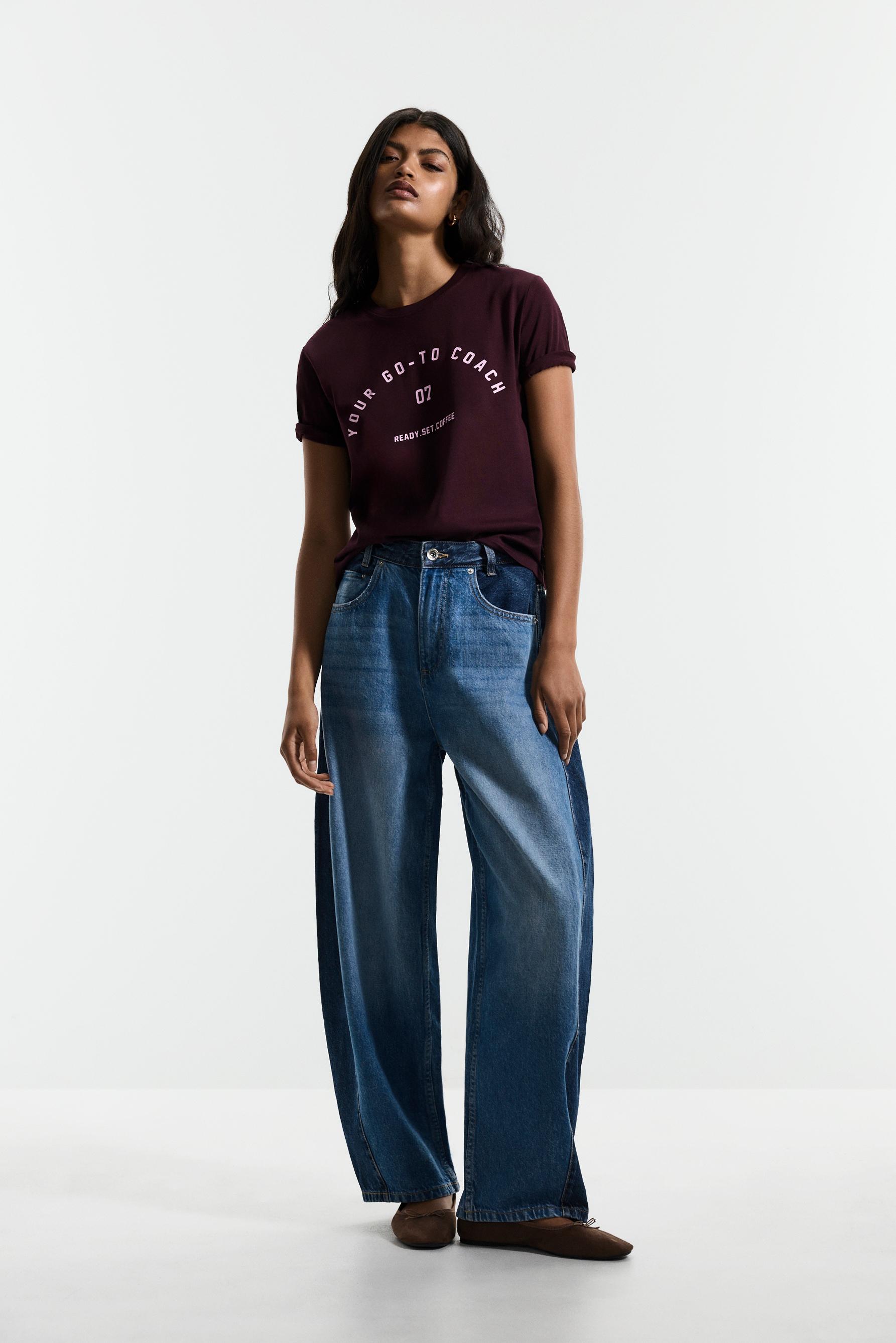 Printed T-shirt — MAROON