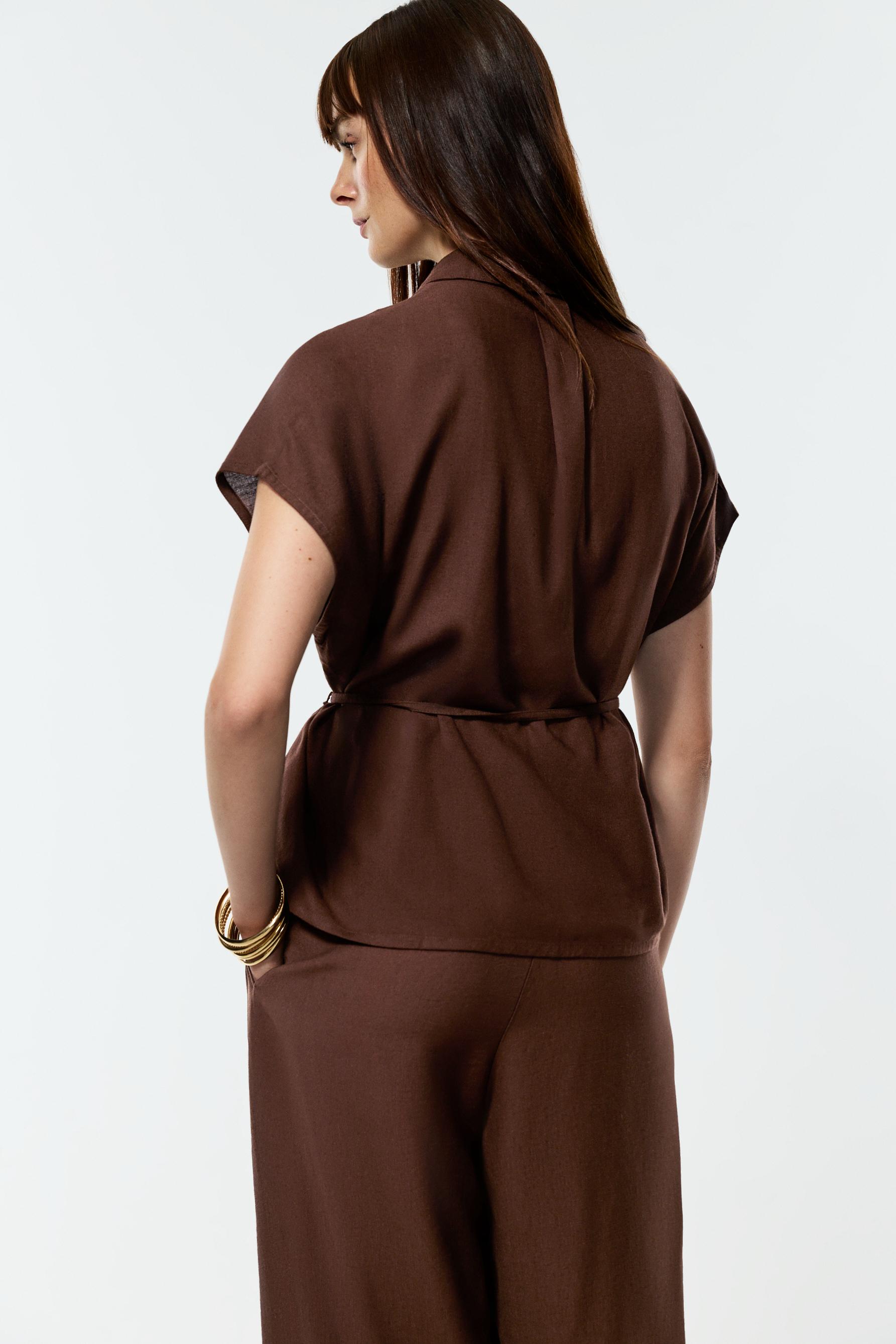 Tie-waist shirt — OCHRE