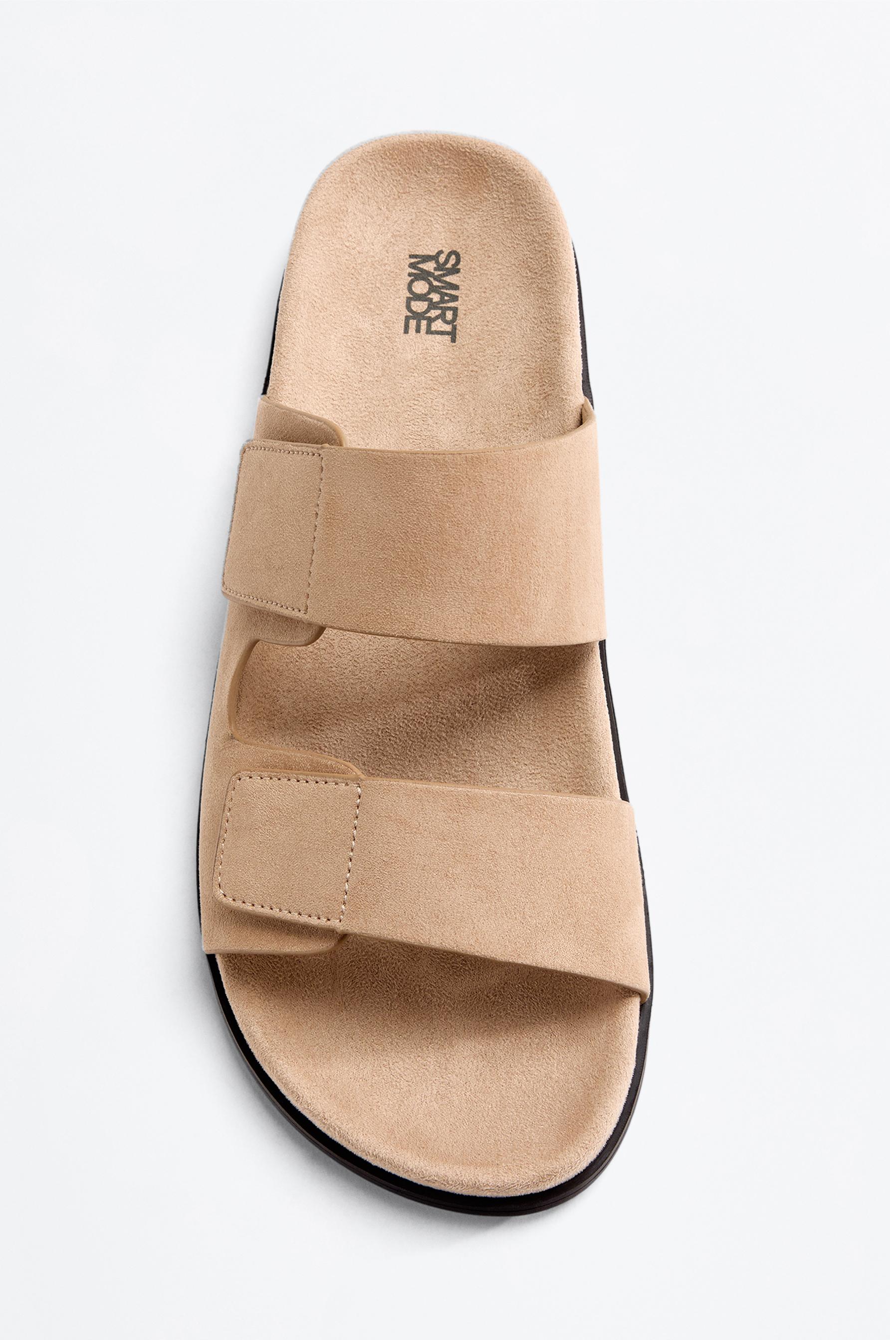 Double-strap sandals — BEIGE