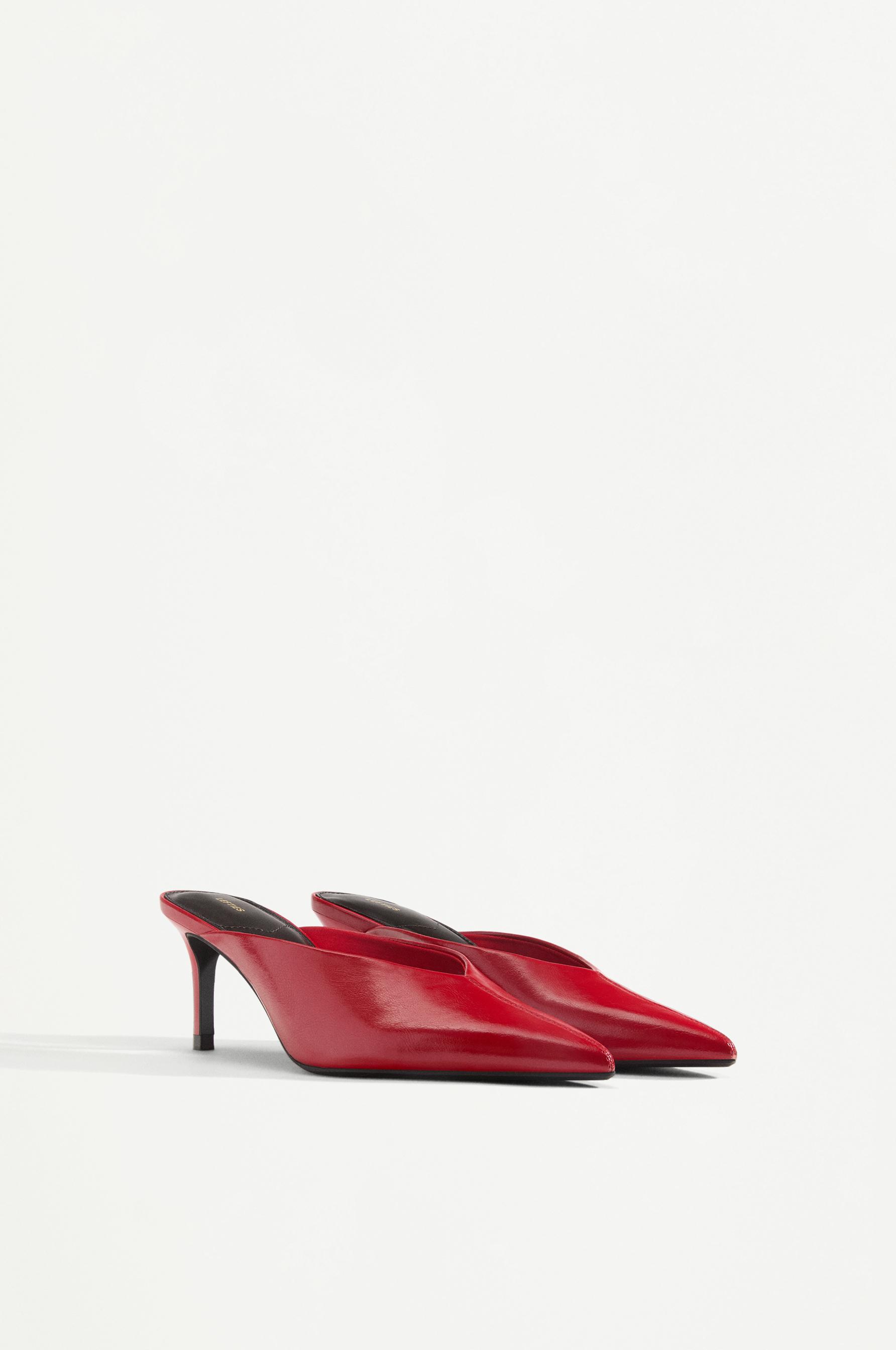 Slingback heels — RED