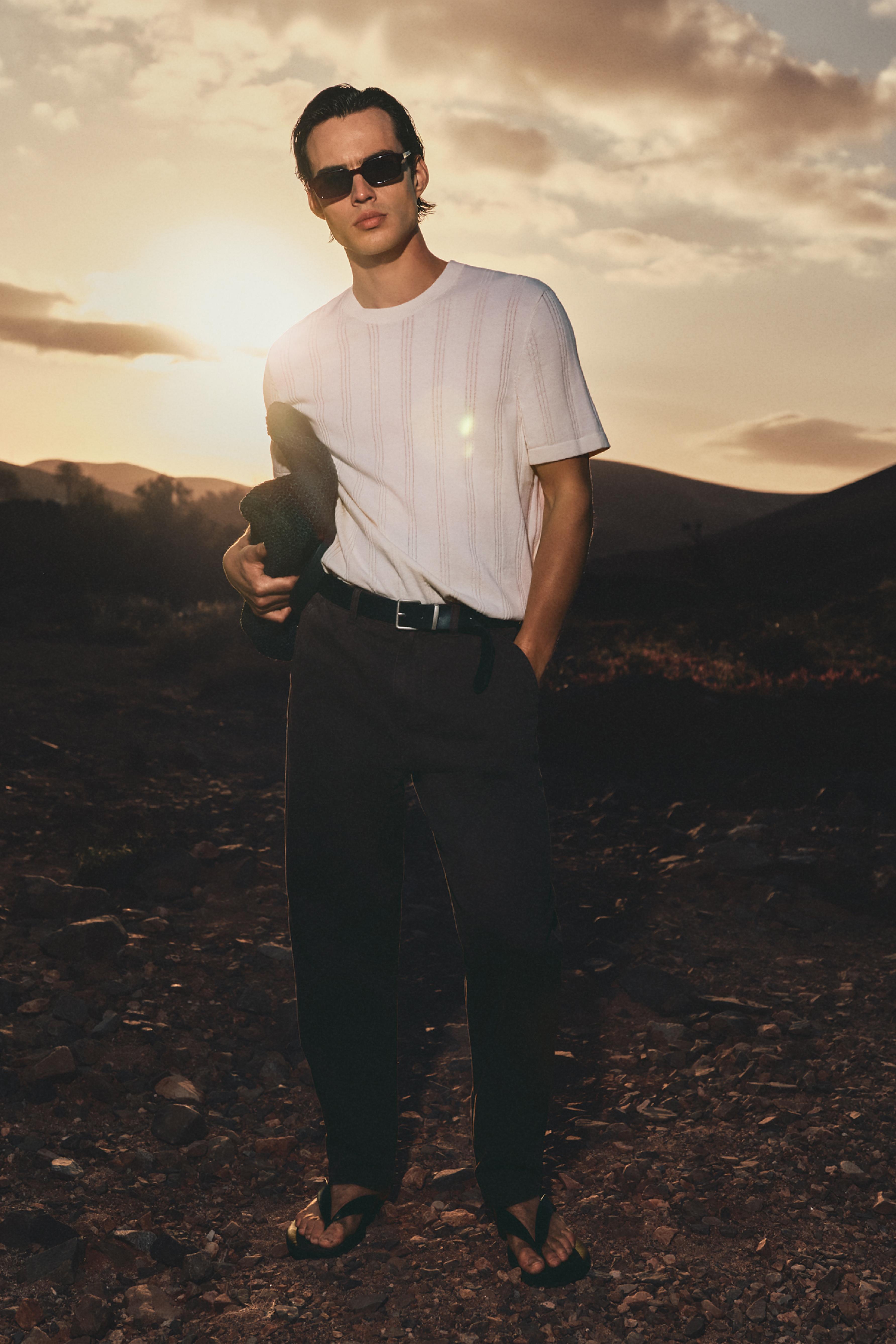 Skinny chino trousers — BLACK