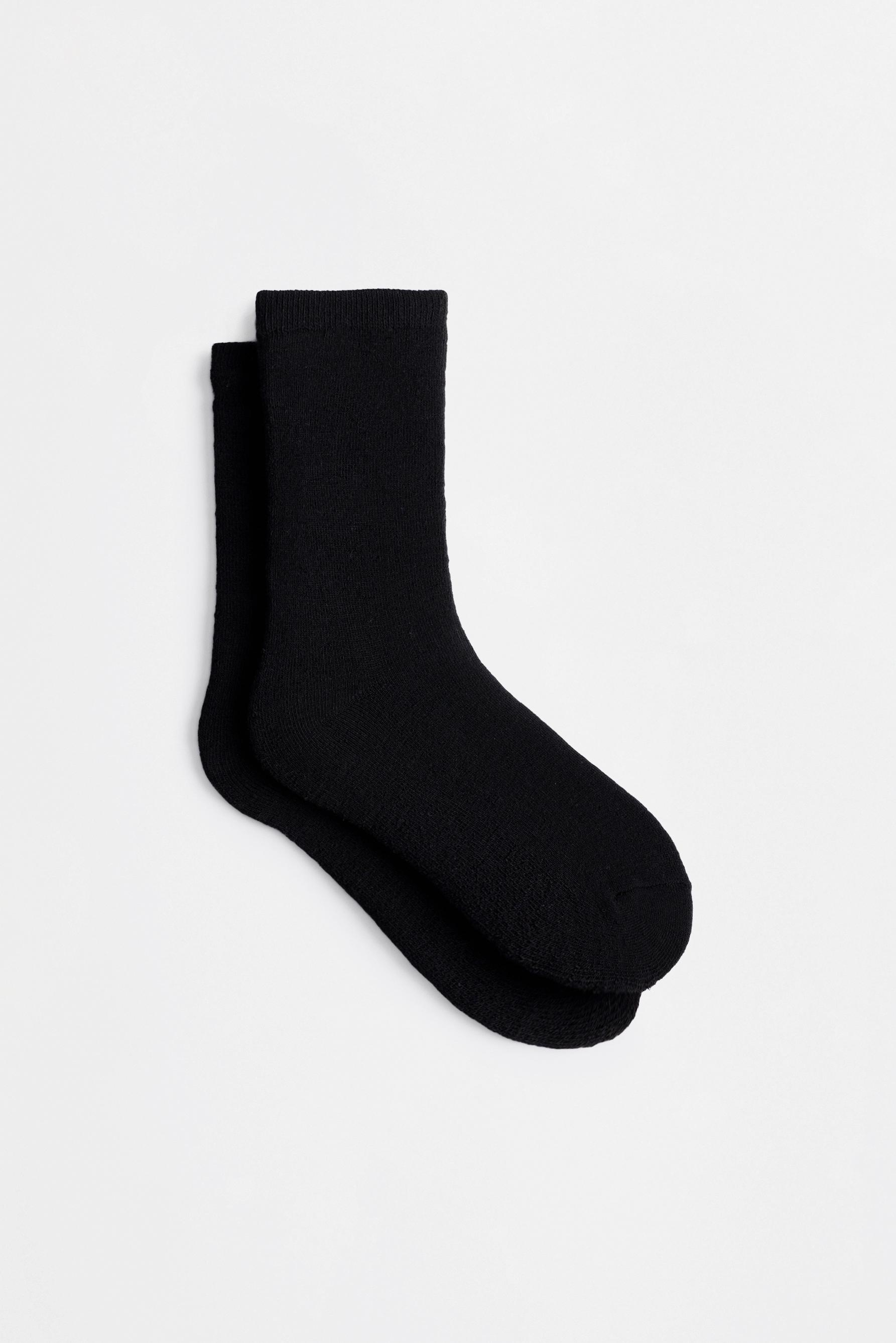 Long socks (2-pack) — WHITE/GREY