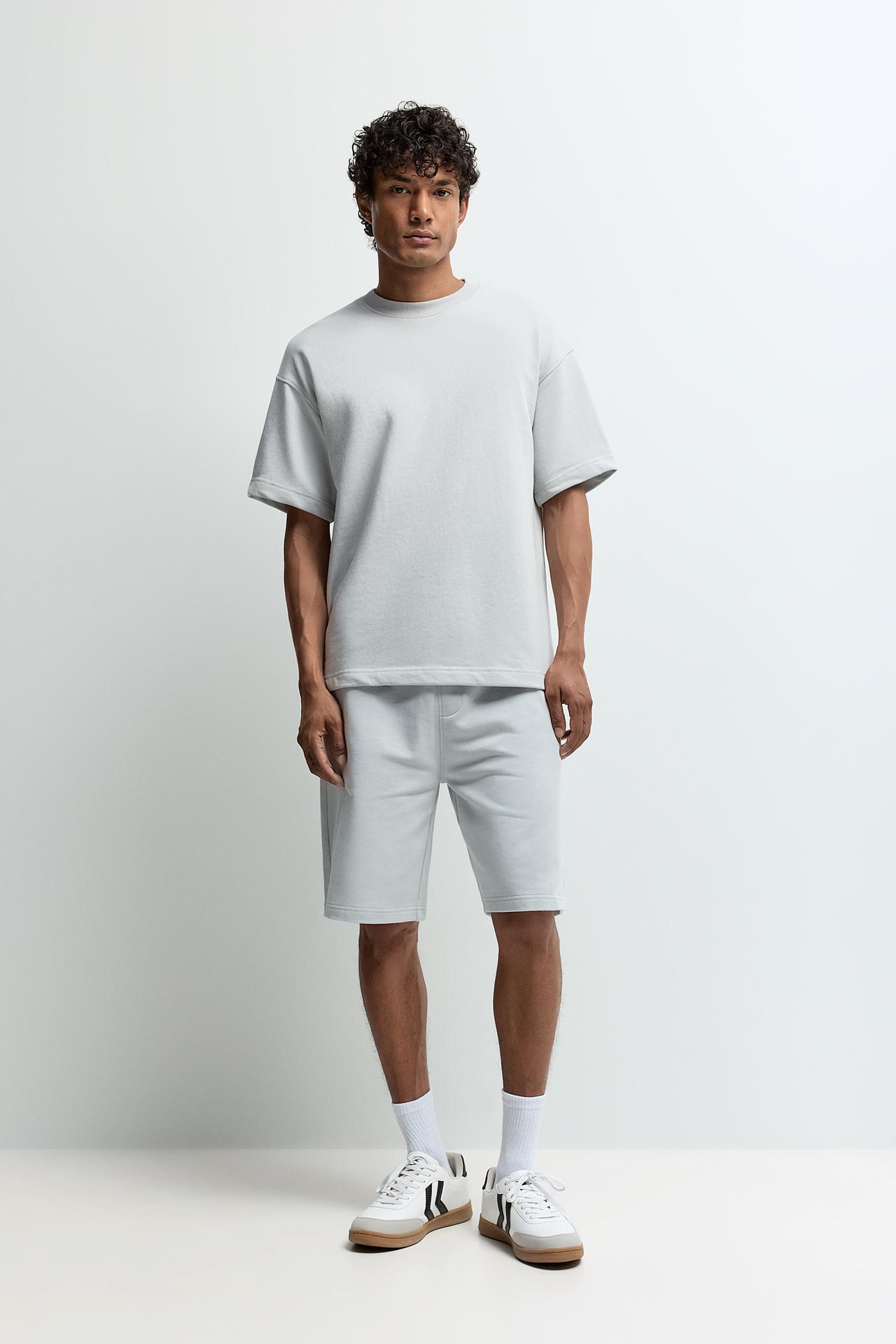 Tracksuit Bermuda shorts — PALE BLUE