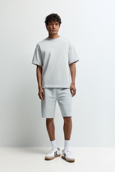 Tracksuit Bermuda shorts — PALE BLUE 1