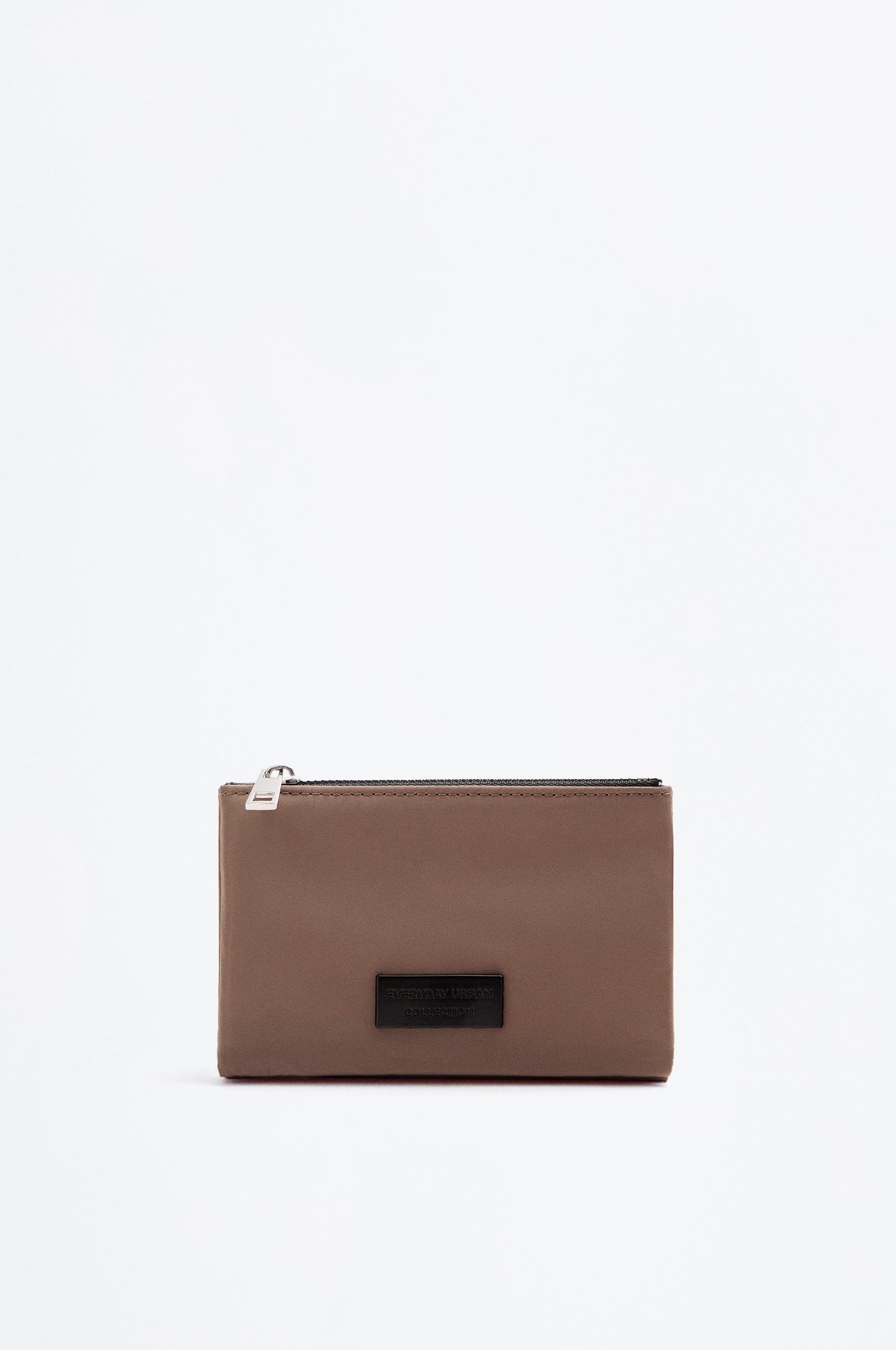 Cartera nailon doble bolsillo