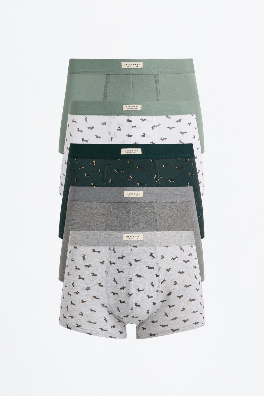 Pack 5 boxer combinati