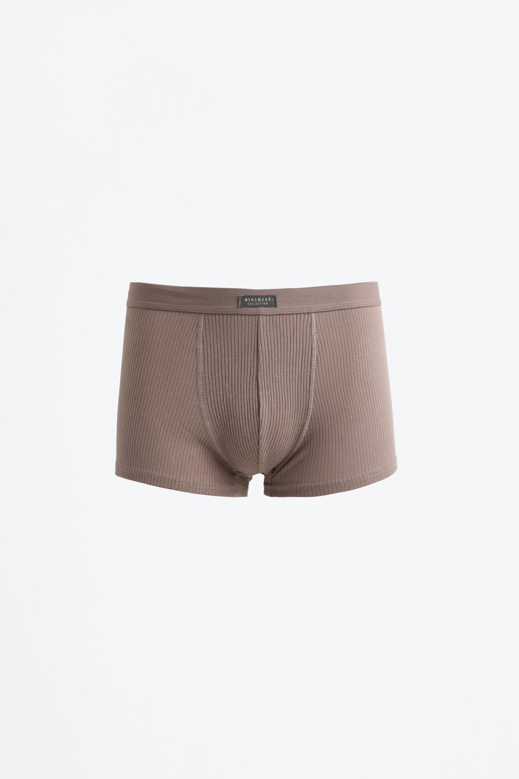 Ribbed boxers (Pack 3) — ECRU