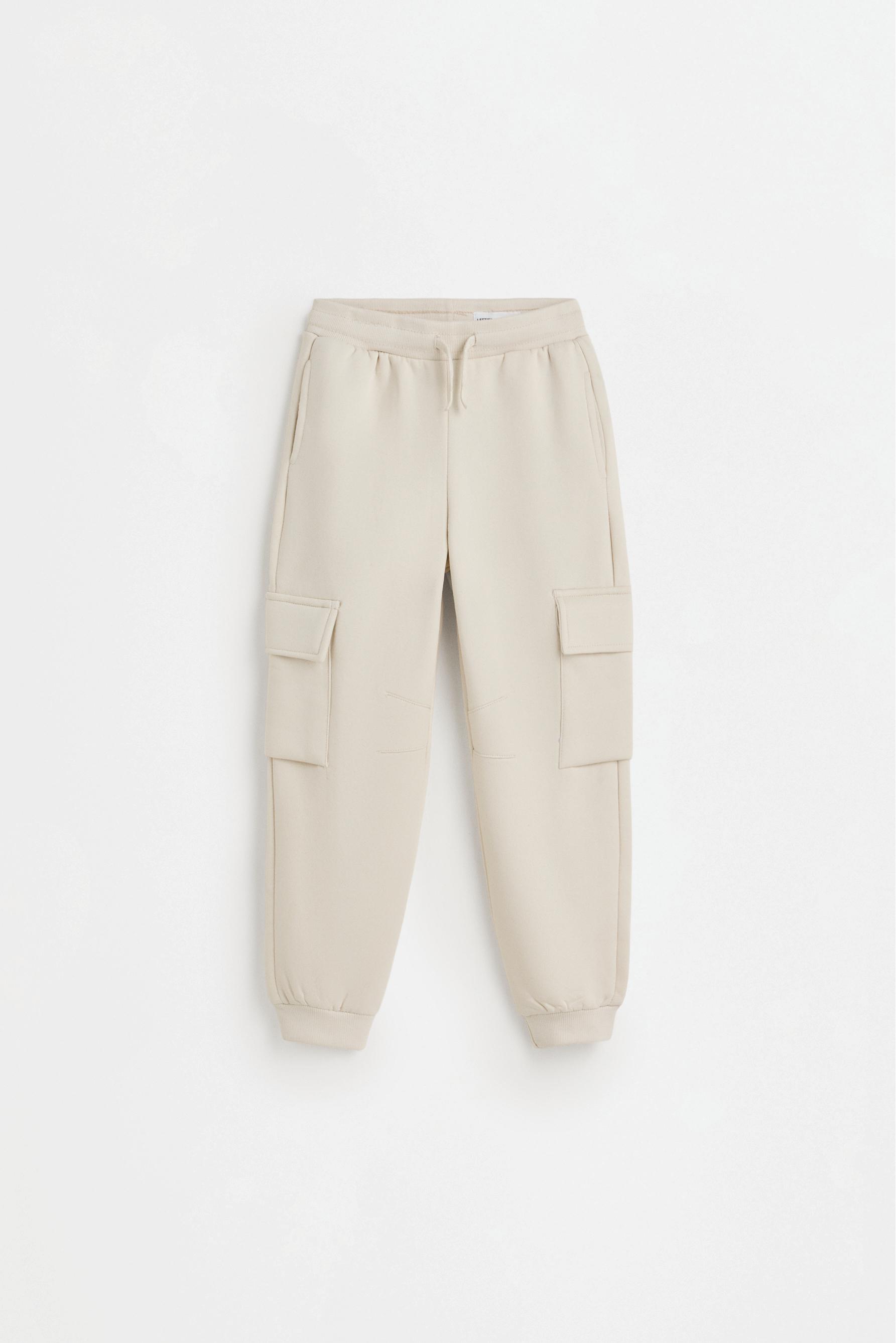 Plush cargo joggers — GREY