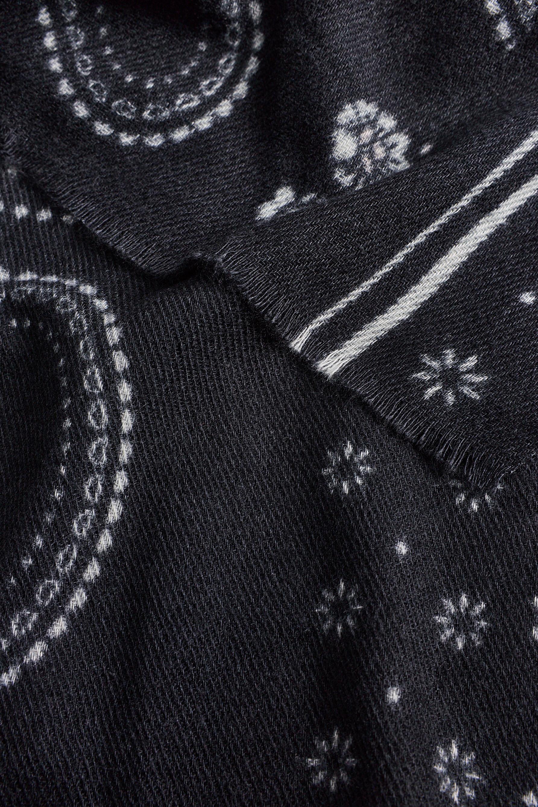 Paisley scarf — BLACK
