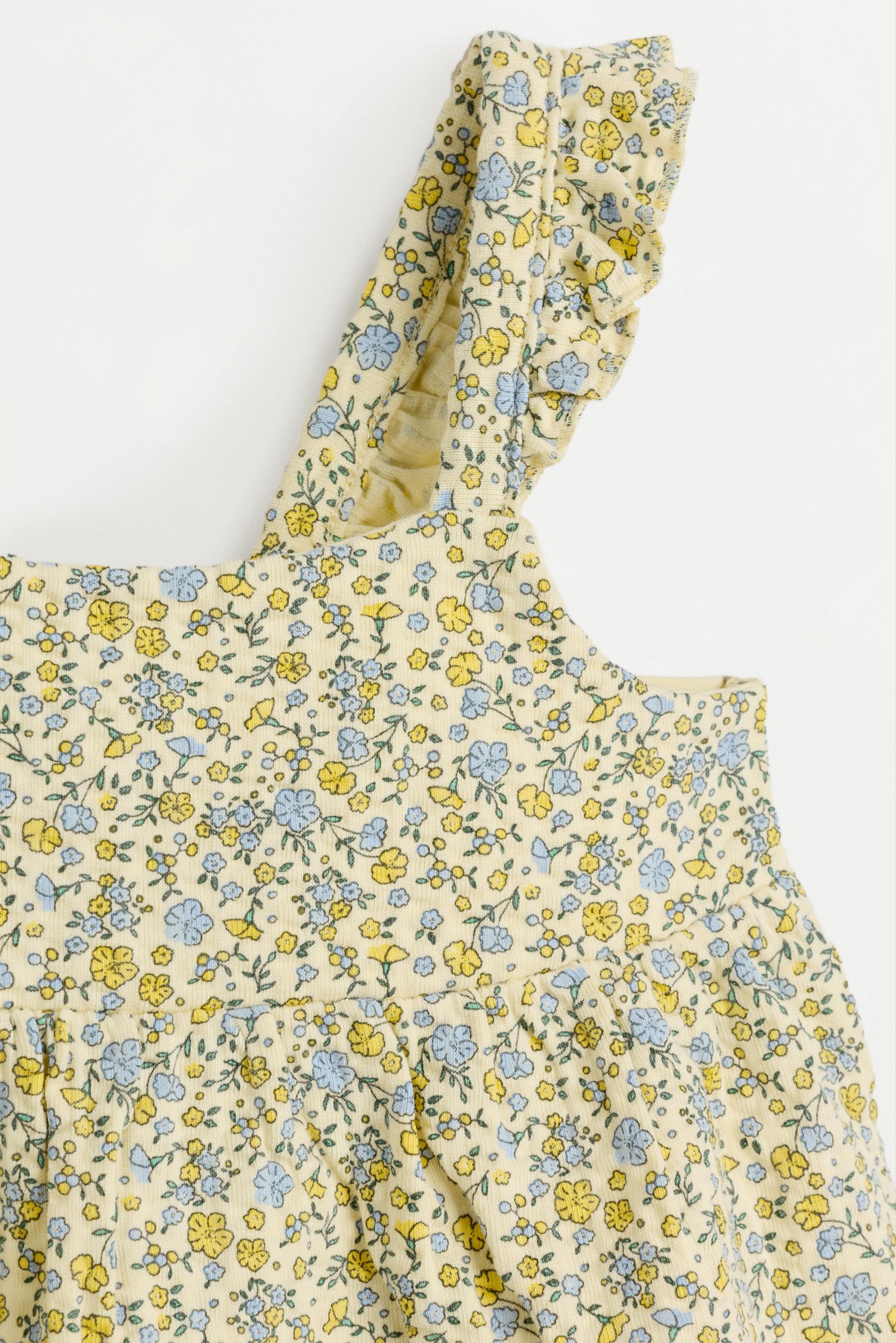 Dress with back tie — PALE YELLOW