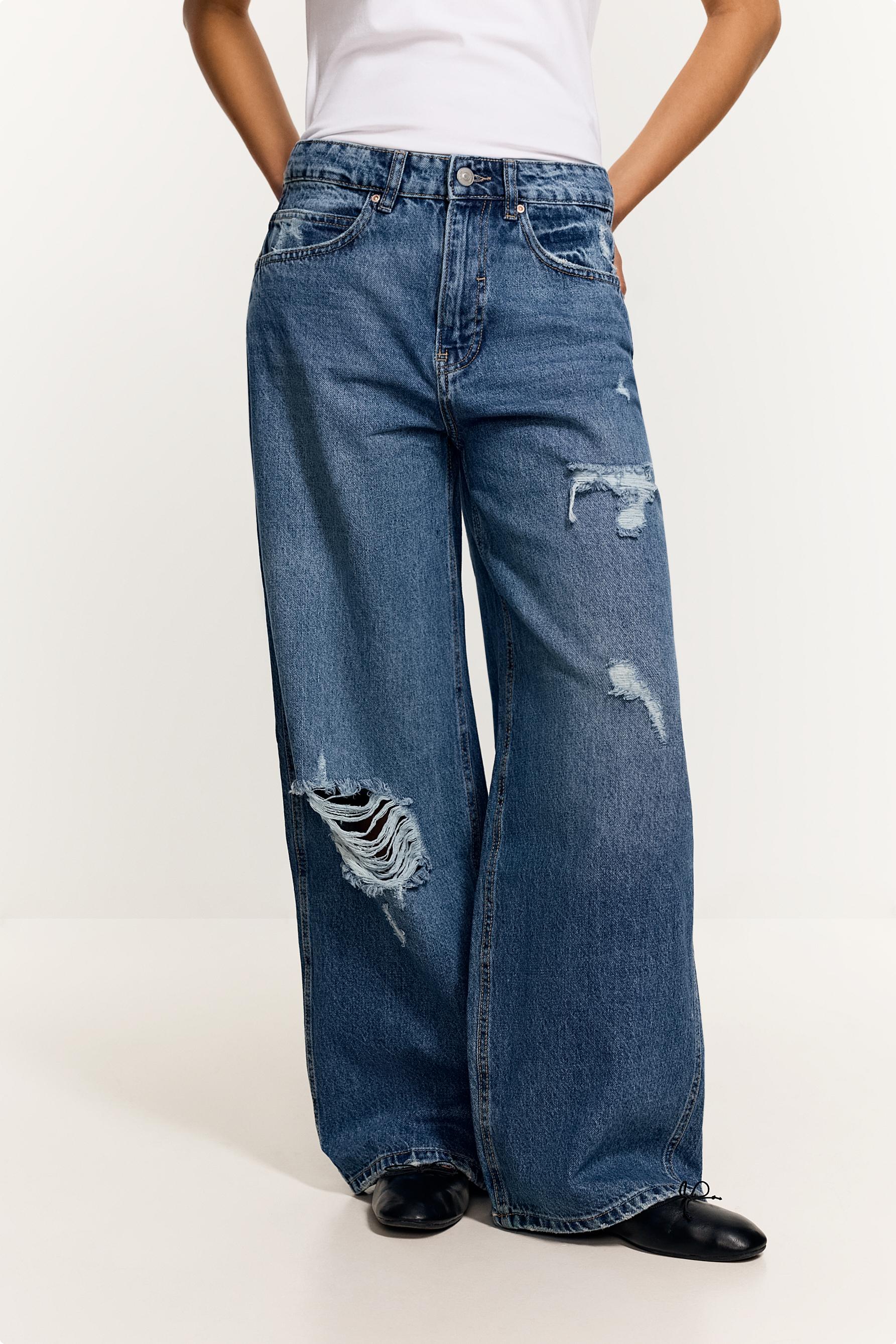Distressed baggy jeans — INDIGO