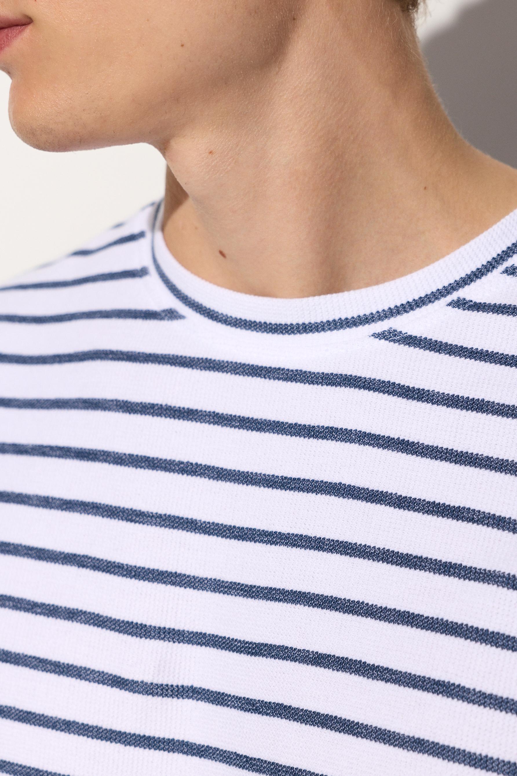Striped label T-shirt — OFF WHITE