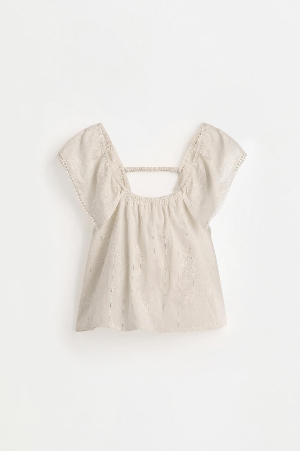 Embroidered blouse – Lefties – صورة المنتج