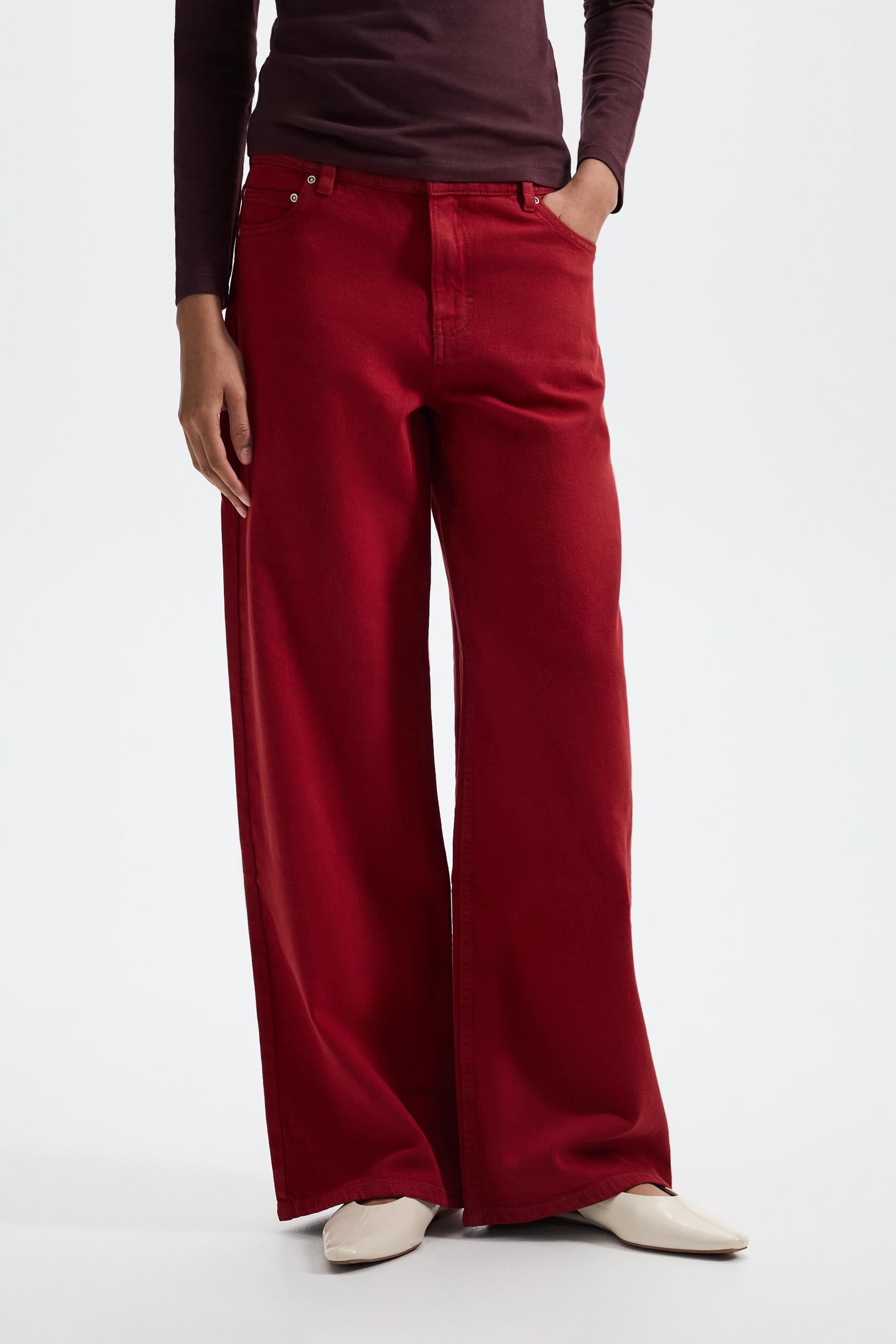 Low-rise wide-leg jeans — REDDISH
