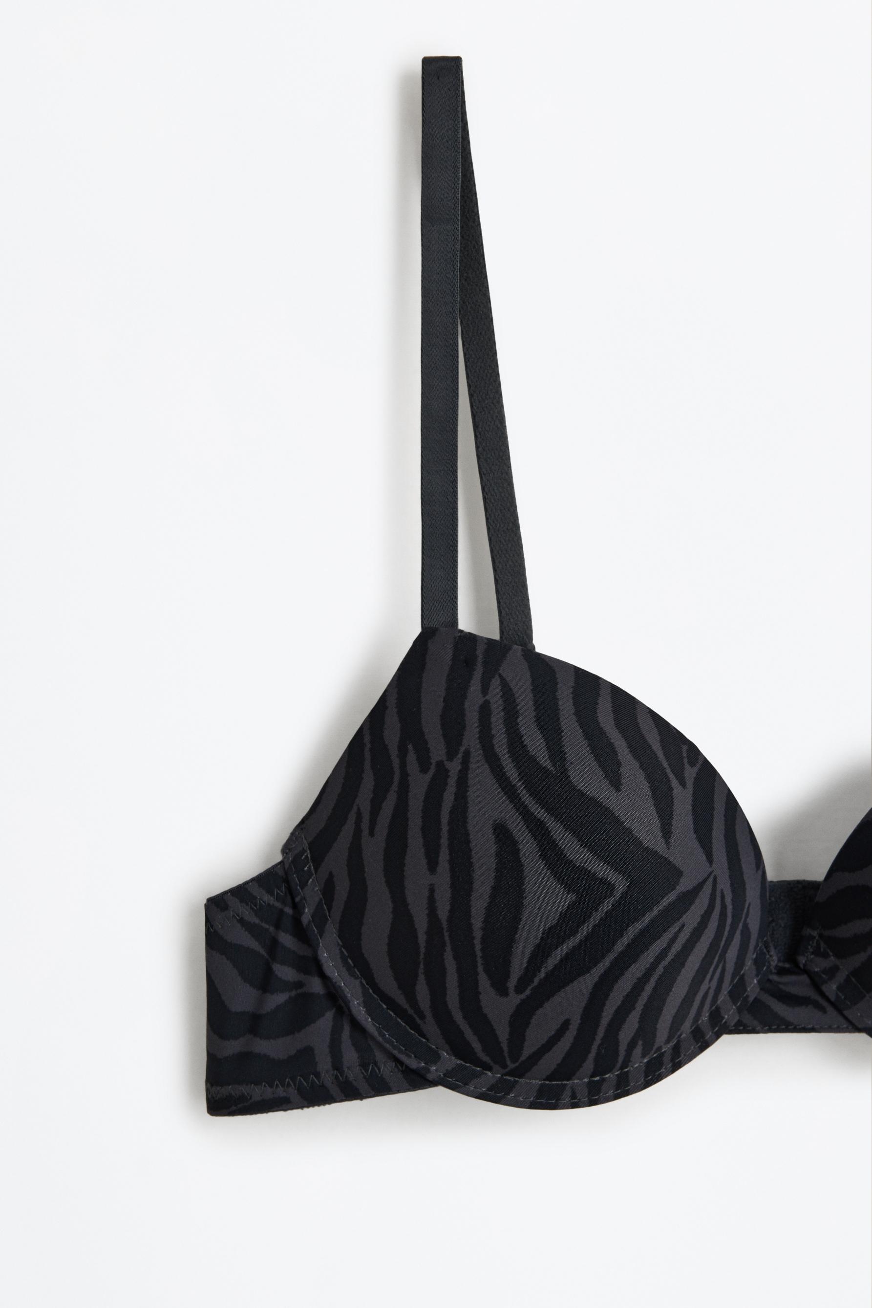 Microfibre classic push-up bra — ZEBRA PRINT