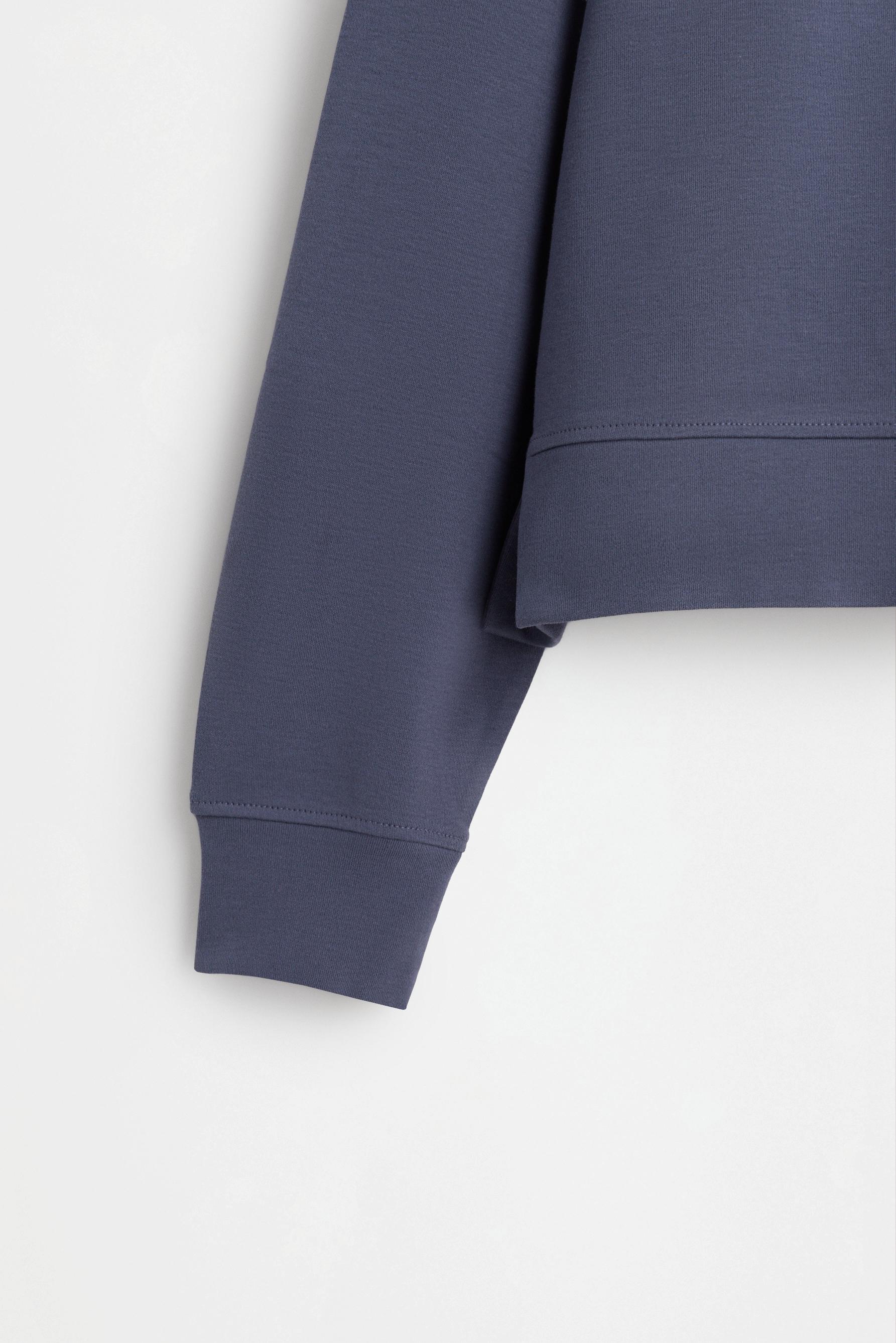 Interlock sweatshirt and flared leggings co-ord — BLUE GREY