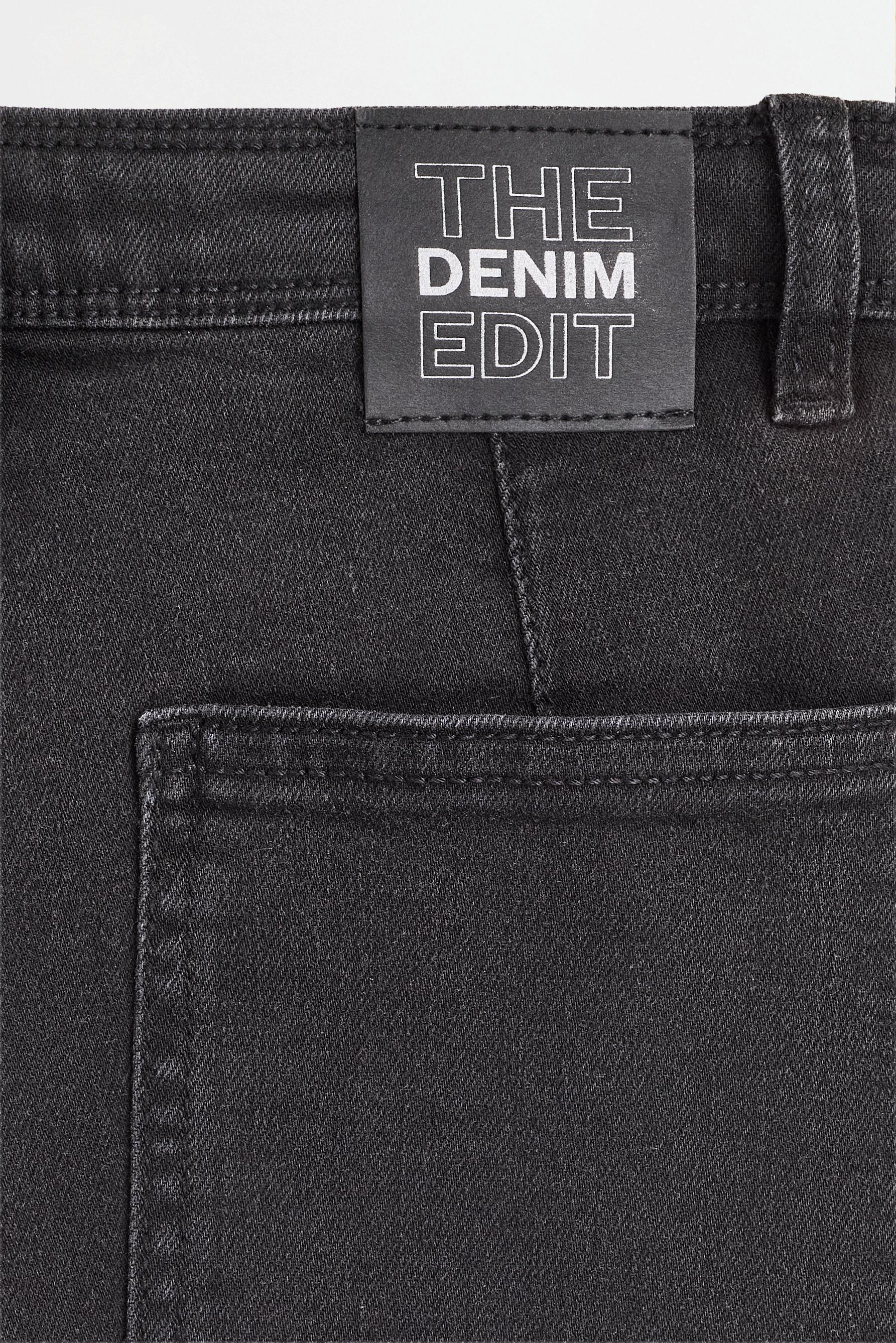 Wide-leg marine jeans — BLACK