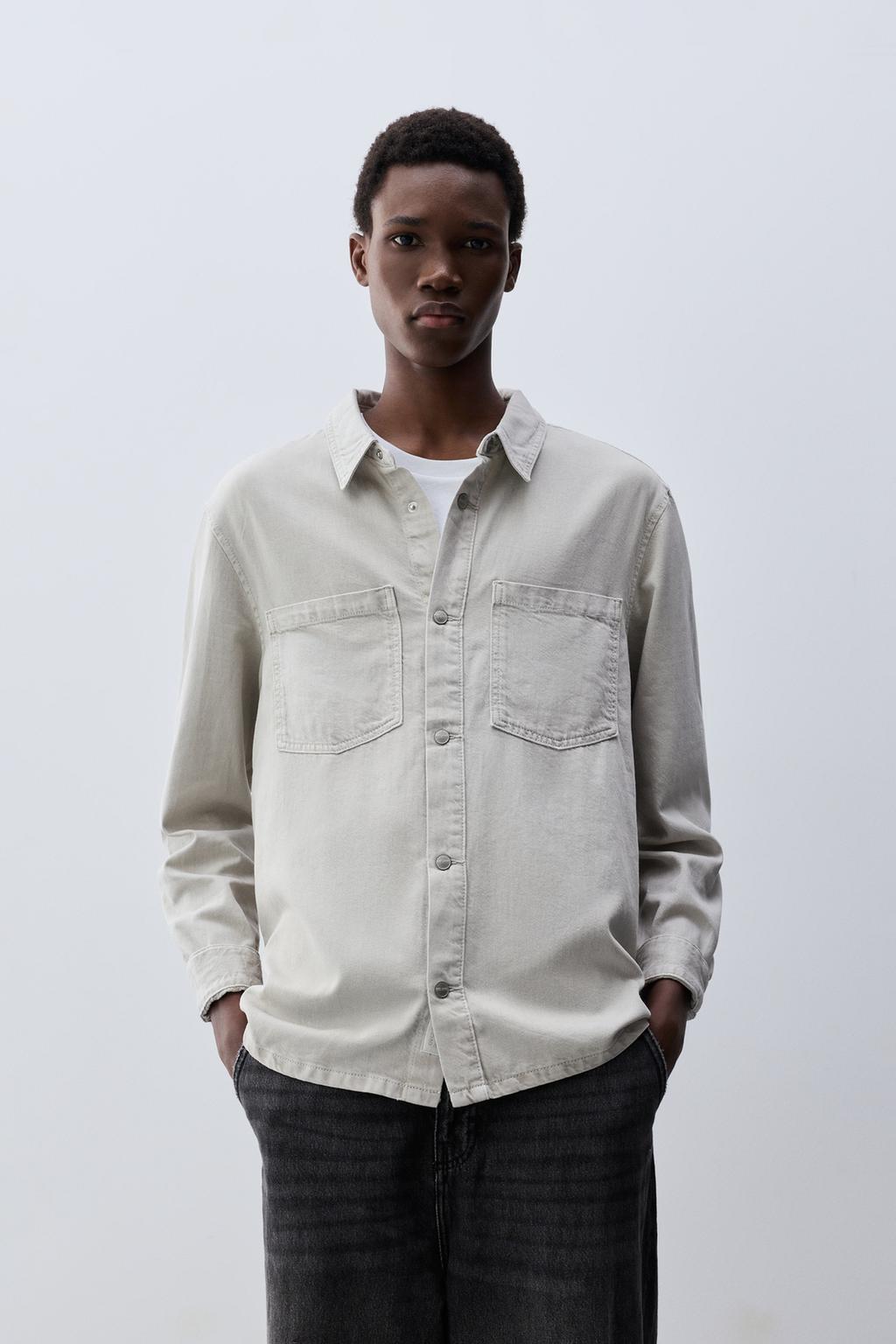 Sobrecamisa denim ligera
