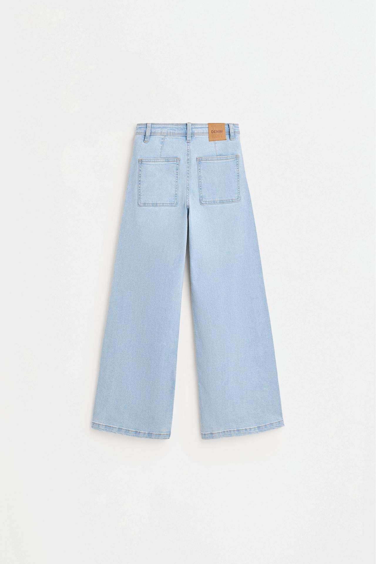 Wide-leg marine jeans — INDIGO