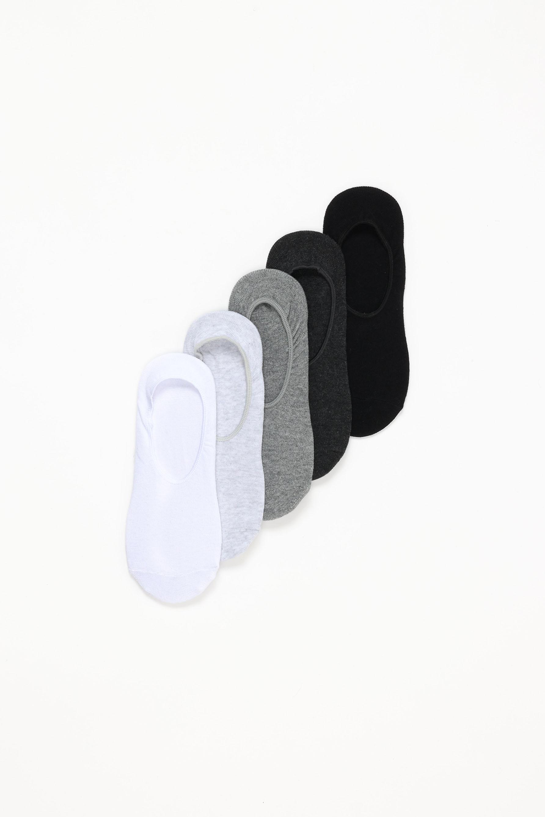 Pack de 5 pares de calcetines tipo invisibles