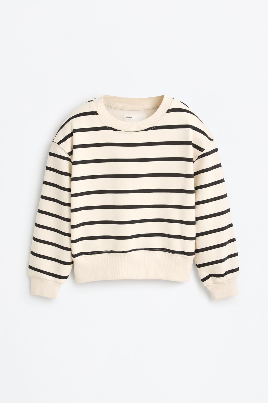 Sweatshirt às riscas