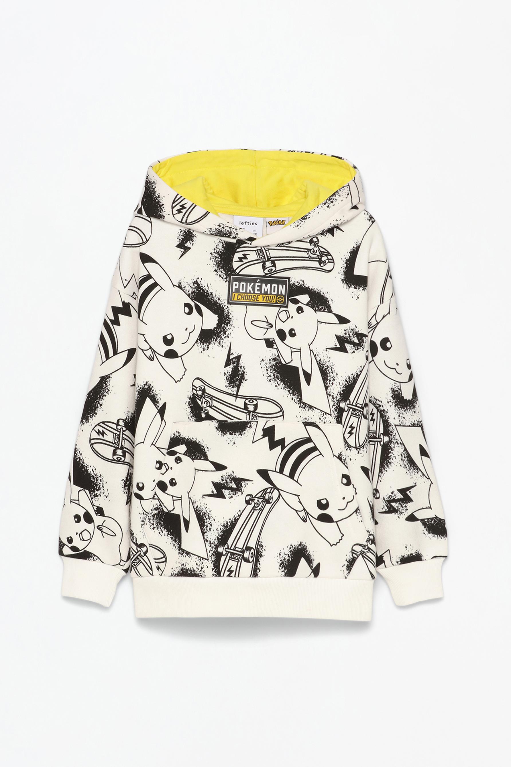 Pikachu Pokemon hoodie with a rubberised patch Lefties Turkey