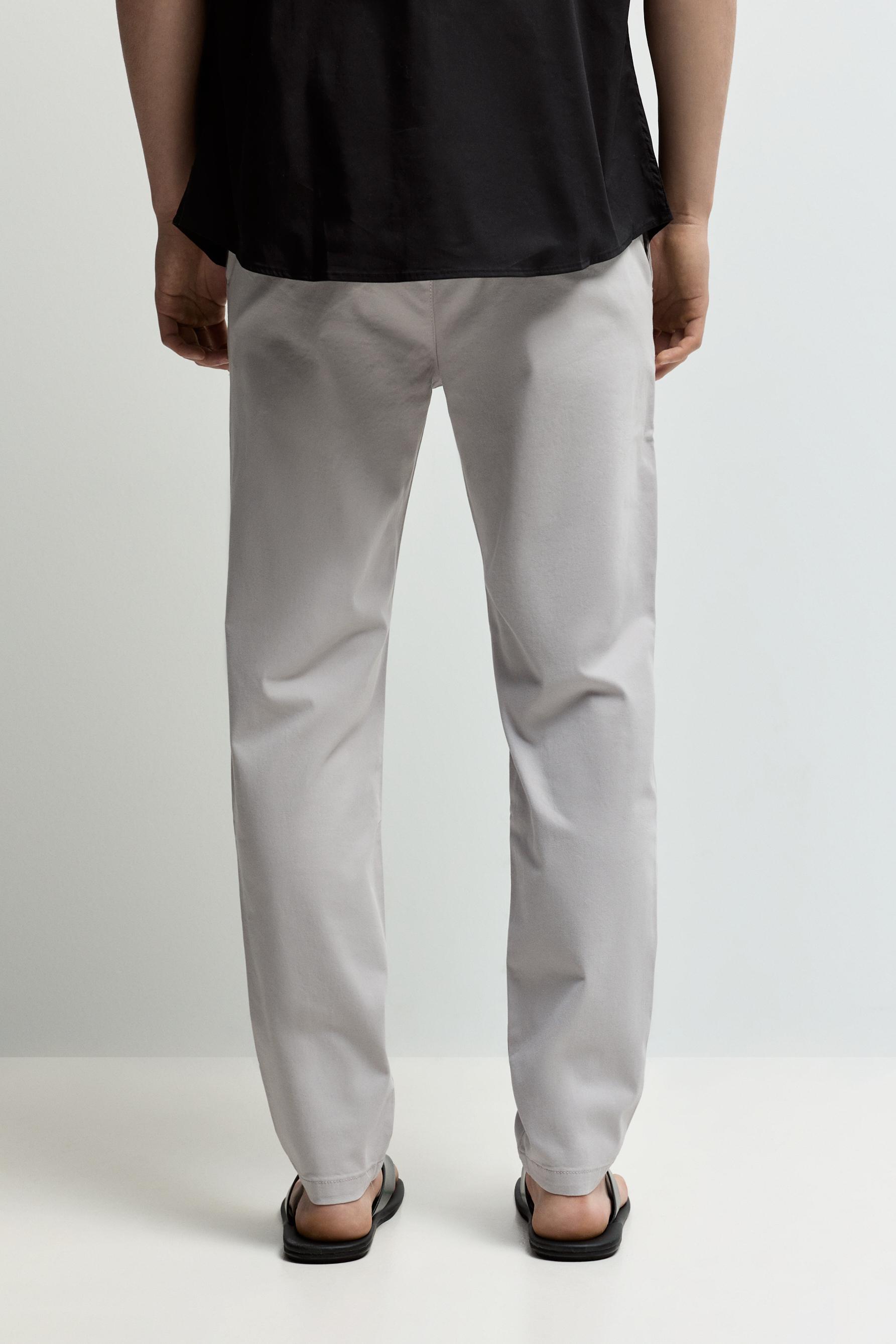 Skinny chino trousers — GREY