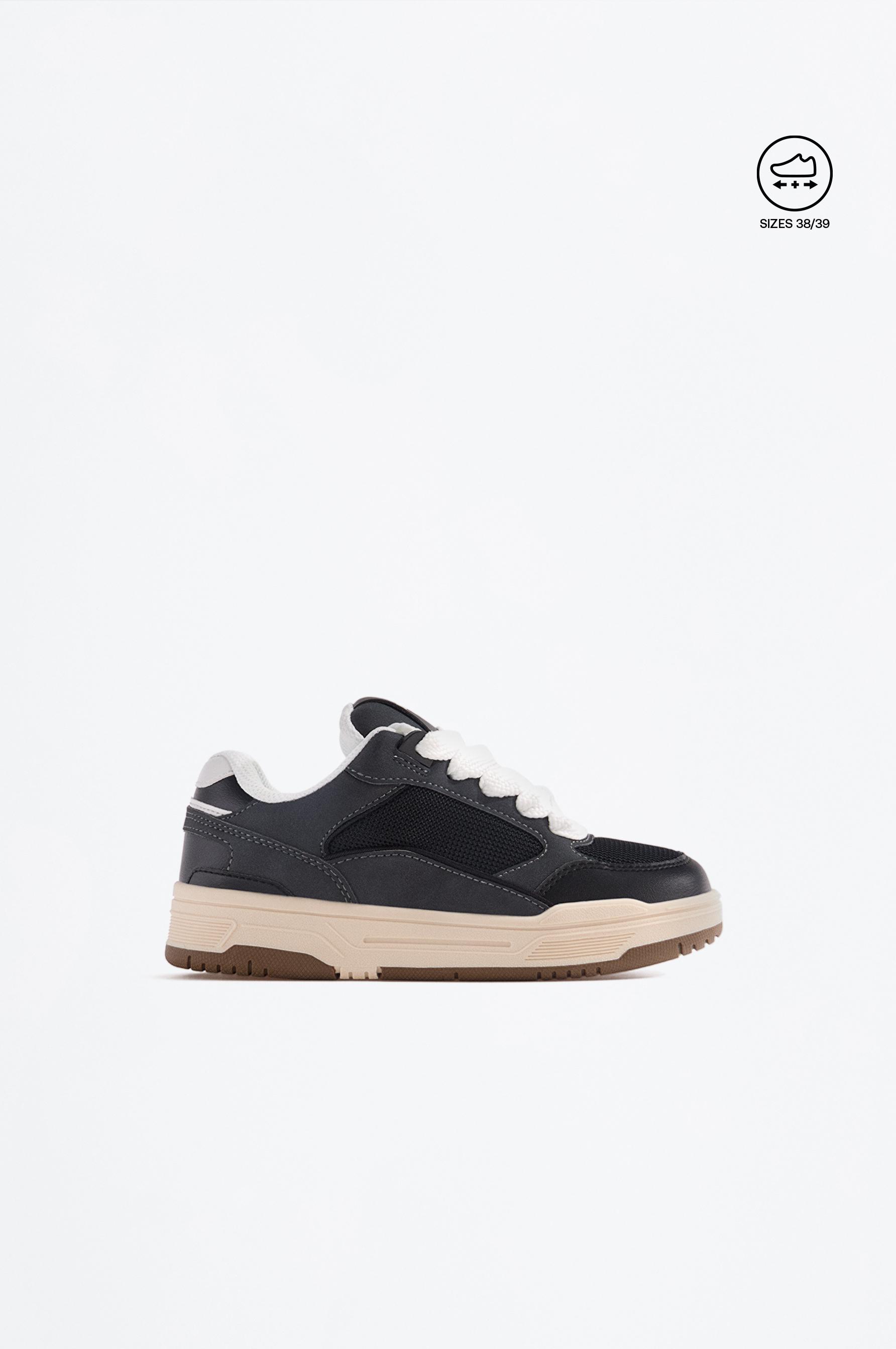 Lefties Siyah Lefties Retro kaykay ayakkabısı