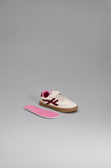 Barefoot mixed-material sneakers — ECRU 5