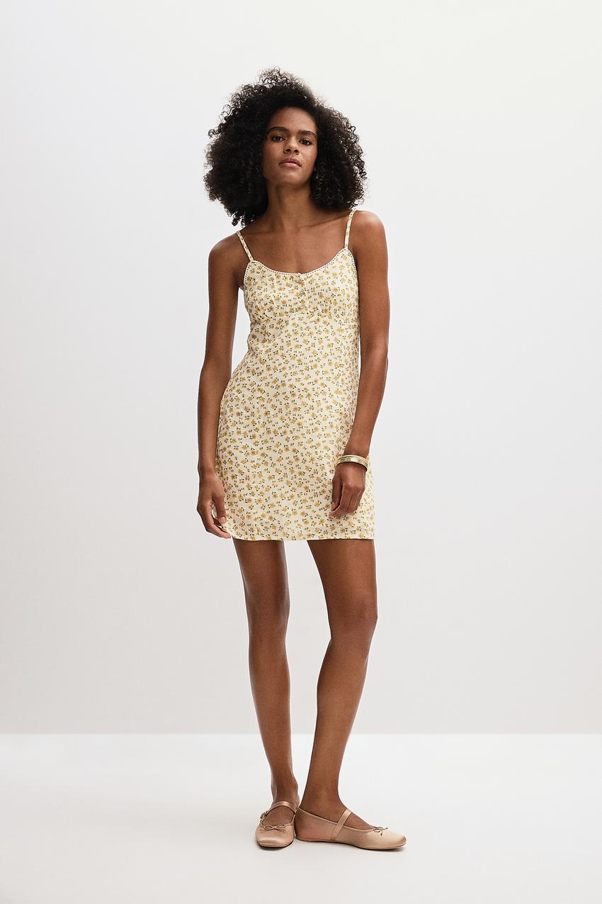 Short strappy dress Dresses Jumpsuits CLOTHING Woman