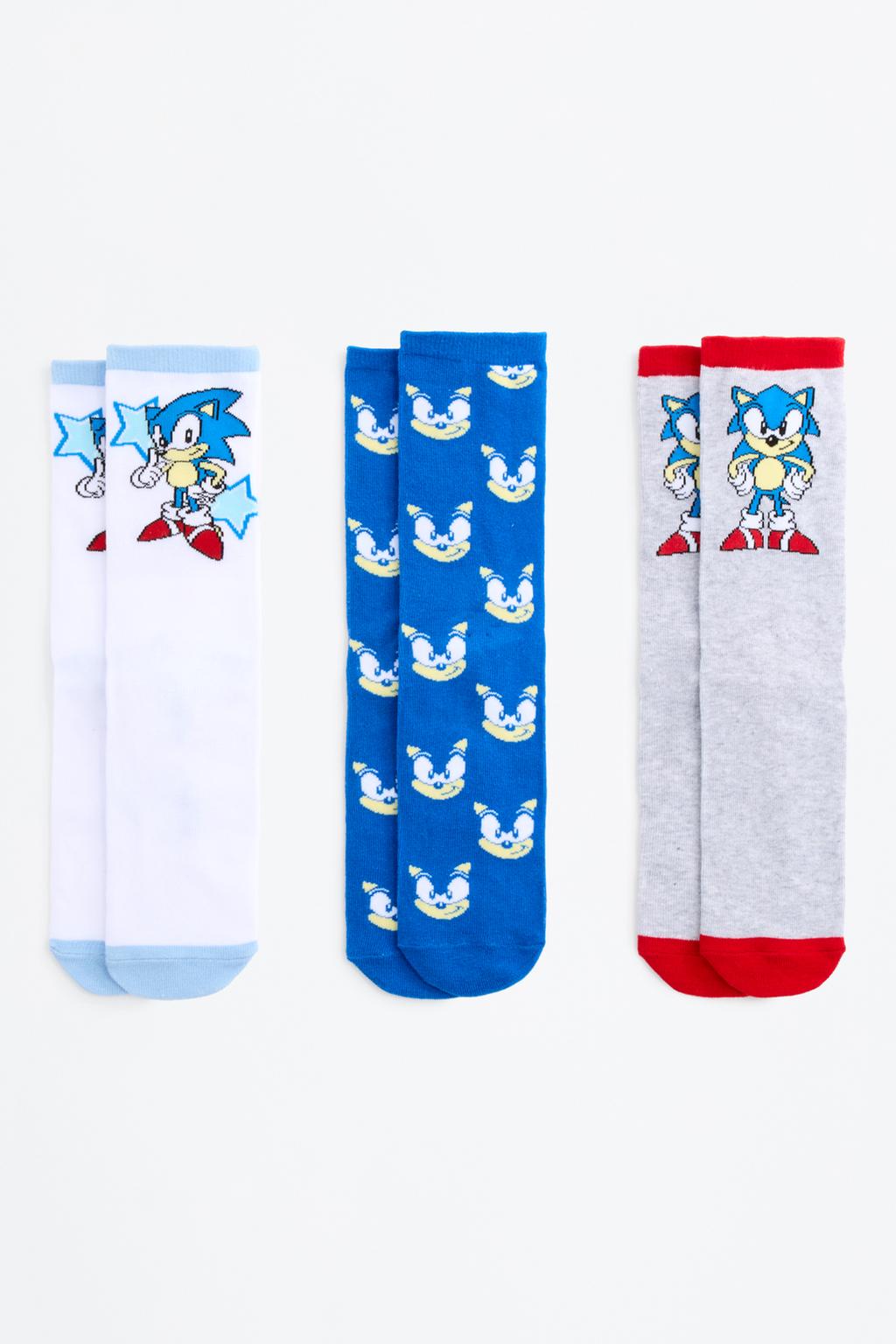 Pack 3 calcetines largos Sonic™ | SEGA