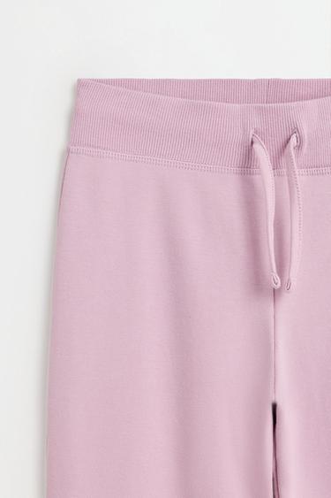 Star print fleece bell bottom leggings — PALE MAUVE 3