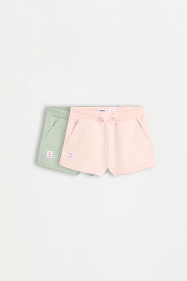 2-pack of plain shorts — PALE TURQUOISE 1