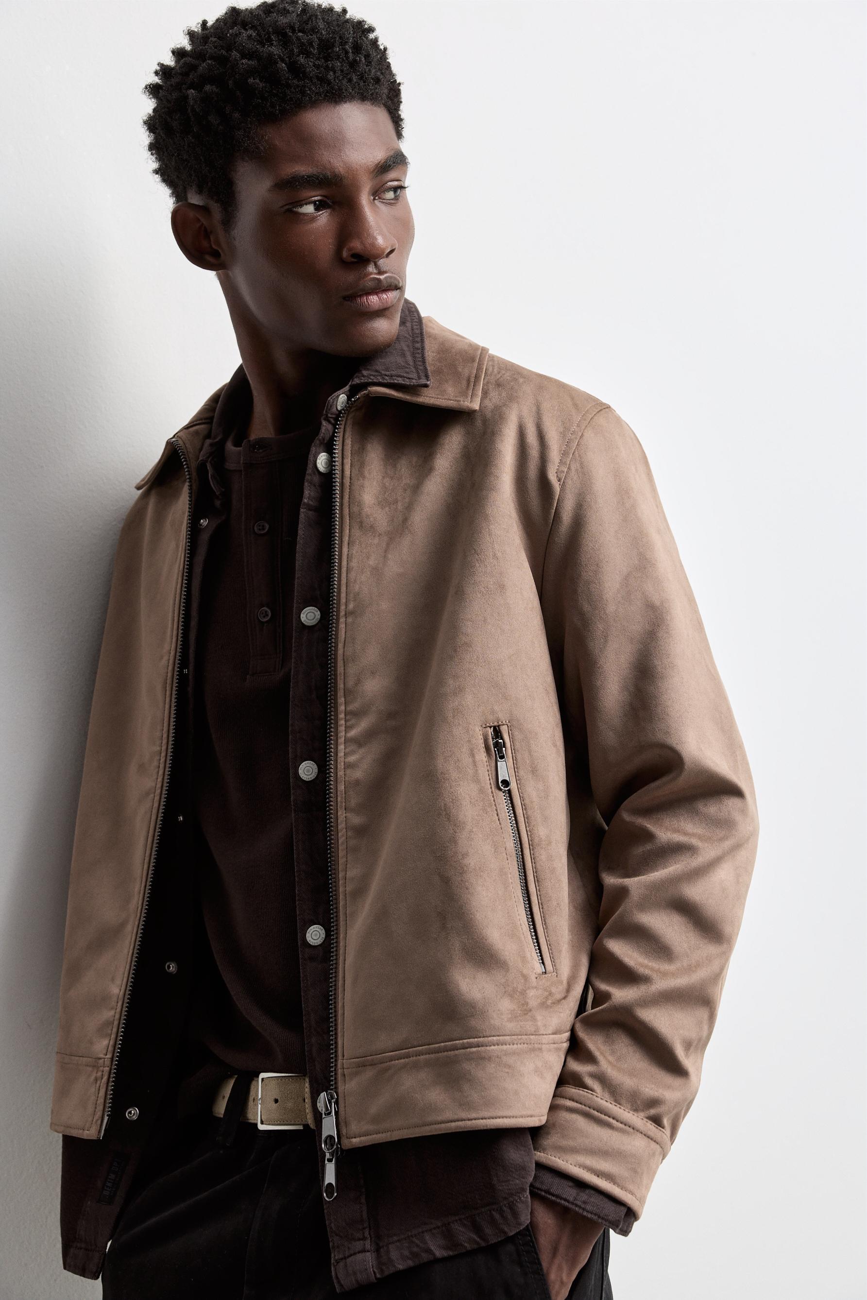 Faux suede jacket — OCHRE