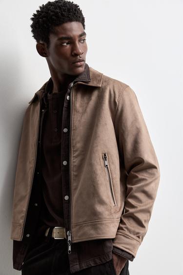 Faux suede jacket — OCHRE 5